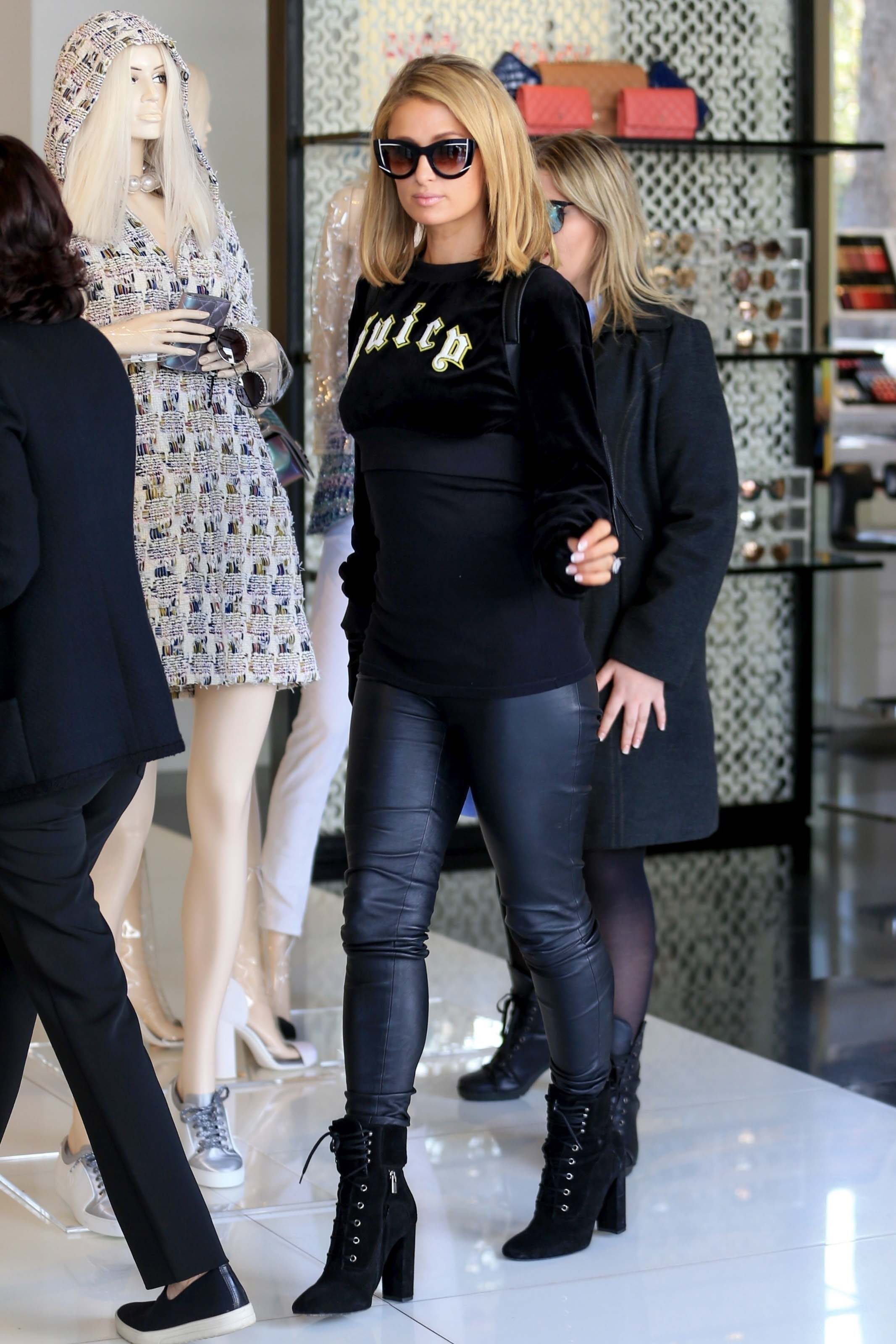 Paris Hilton shopping in West Hollywood