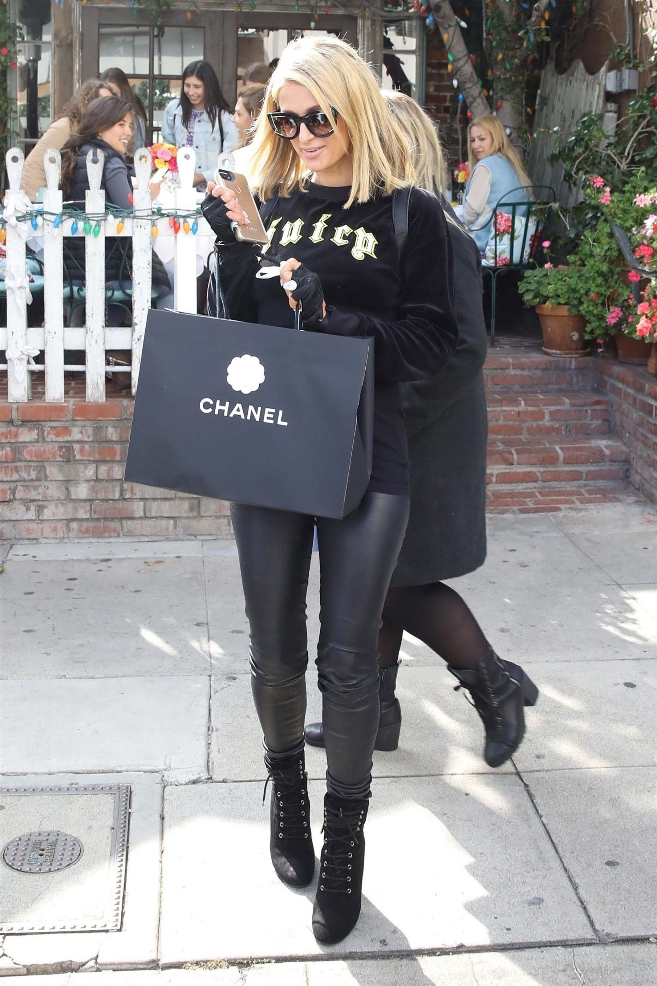 Paris Hilton shopping in West Hollywood