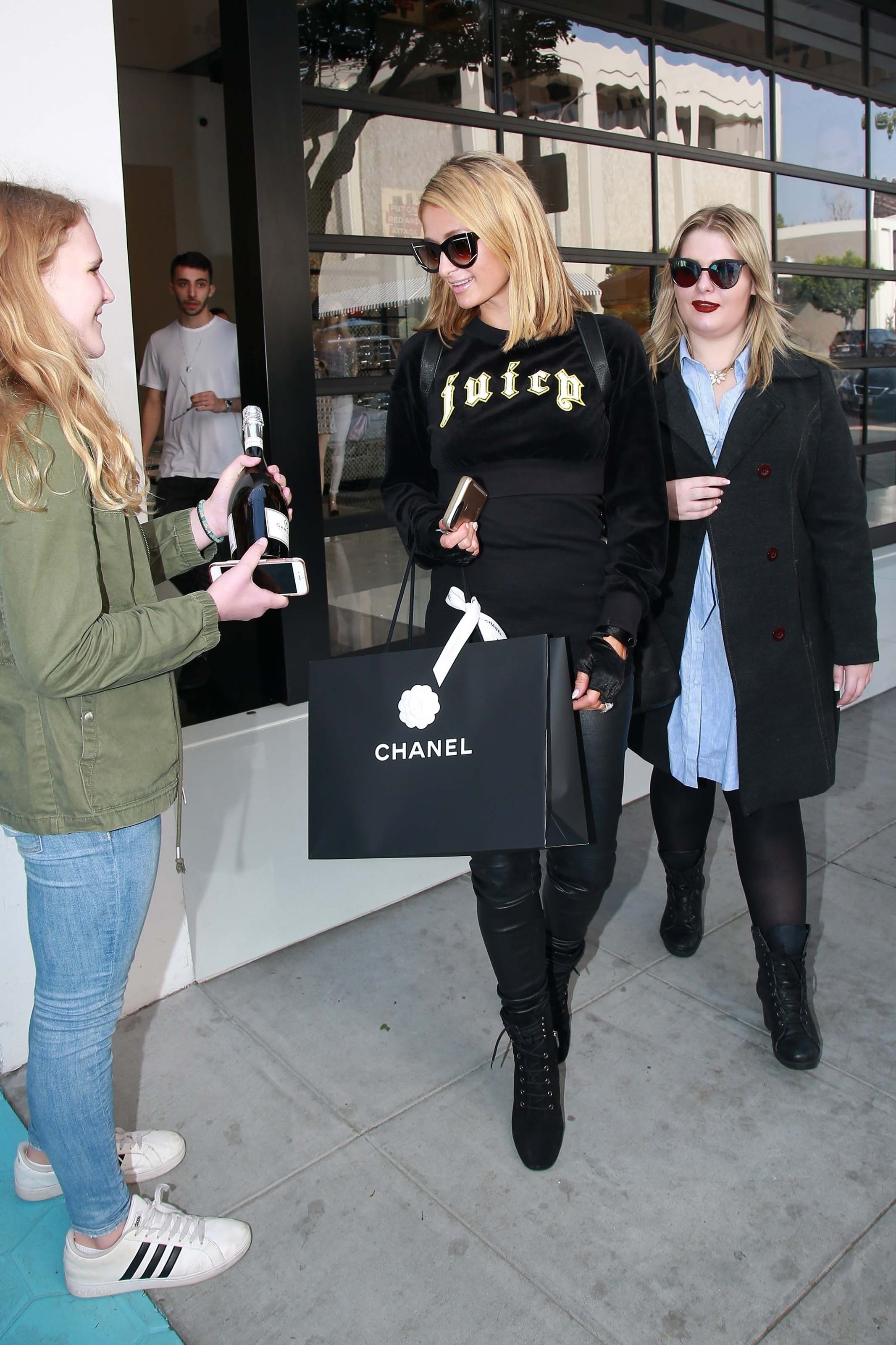 Paris Hilton shopping in West Hollywood