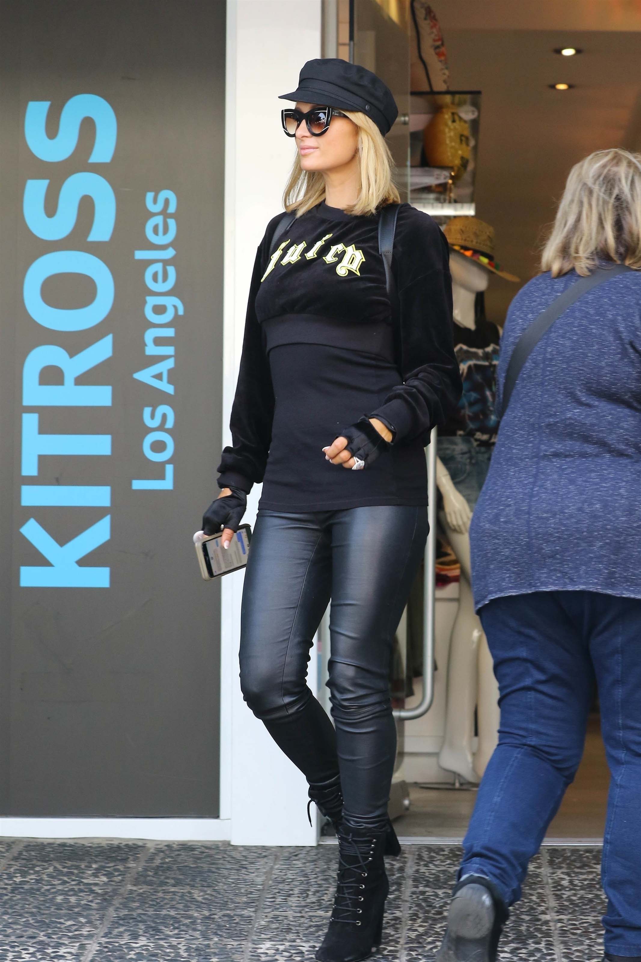 Paris Hilton shopping in West Hollywood