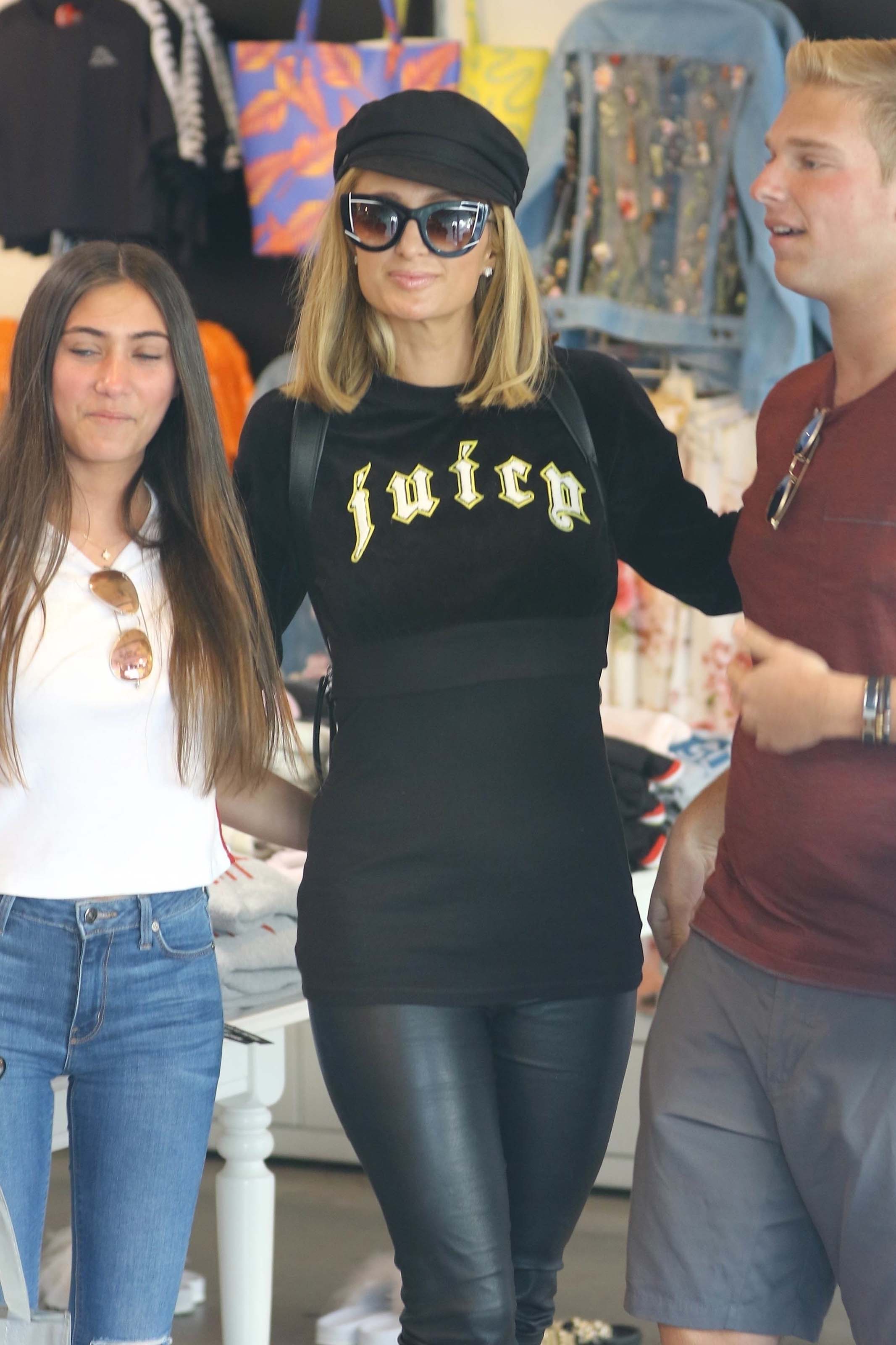 Paris Hilton shopping in West Hollywood
