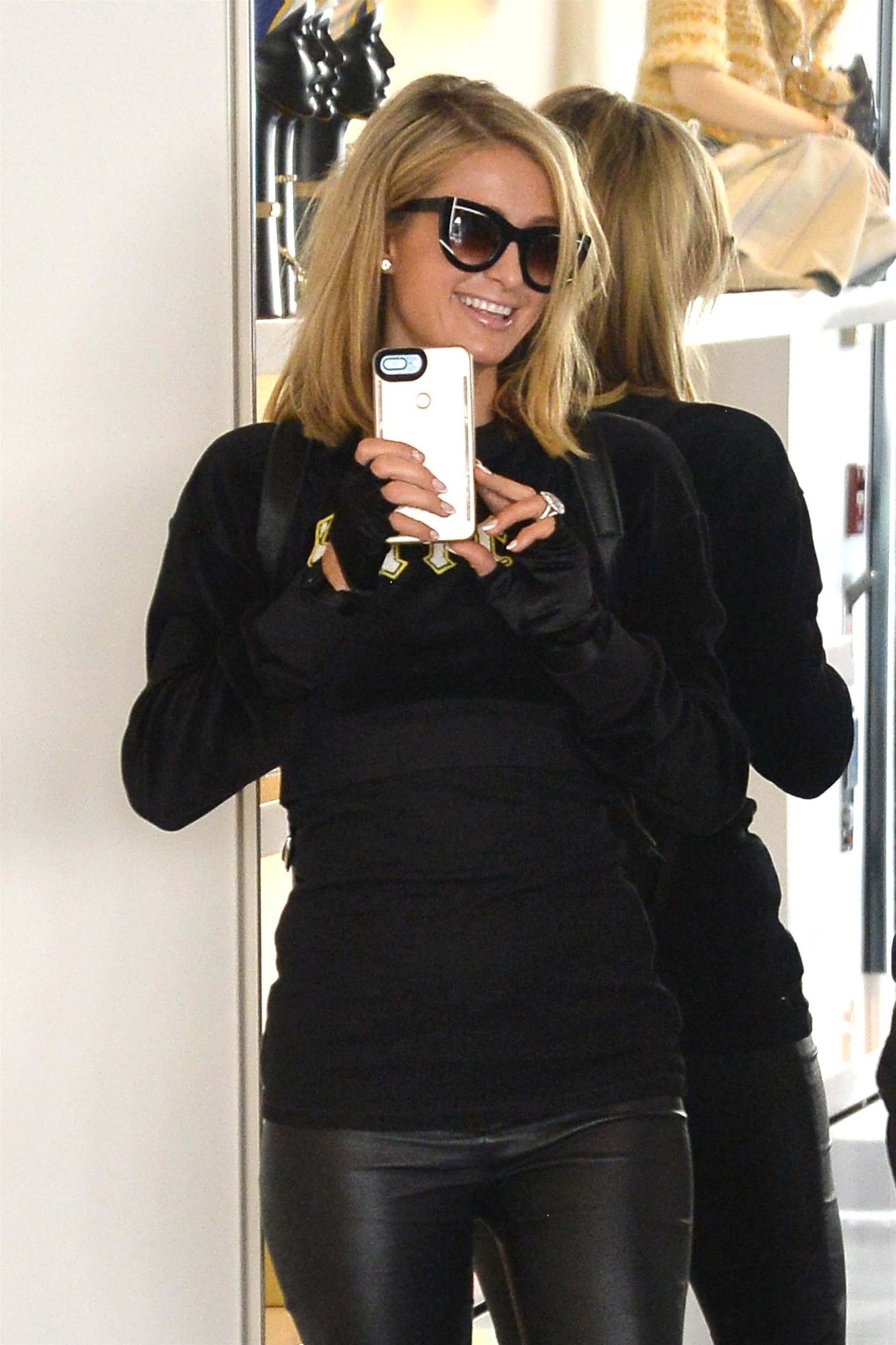 Paris Hilton shopping in West Hollywood