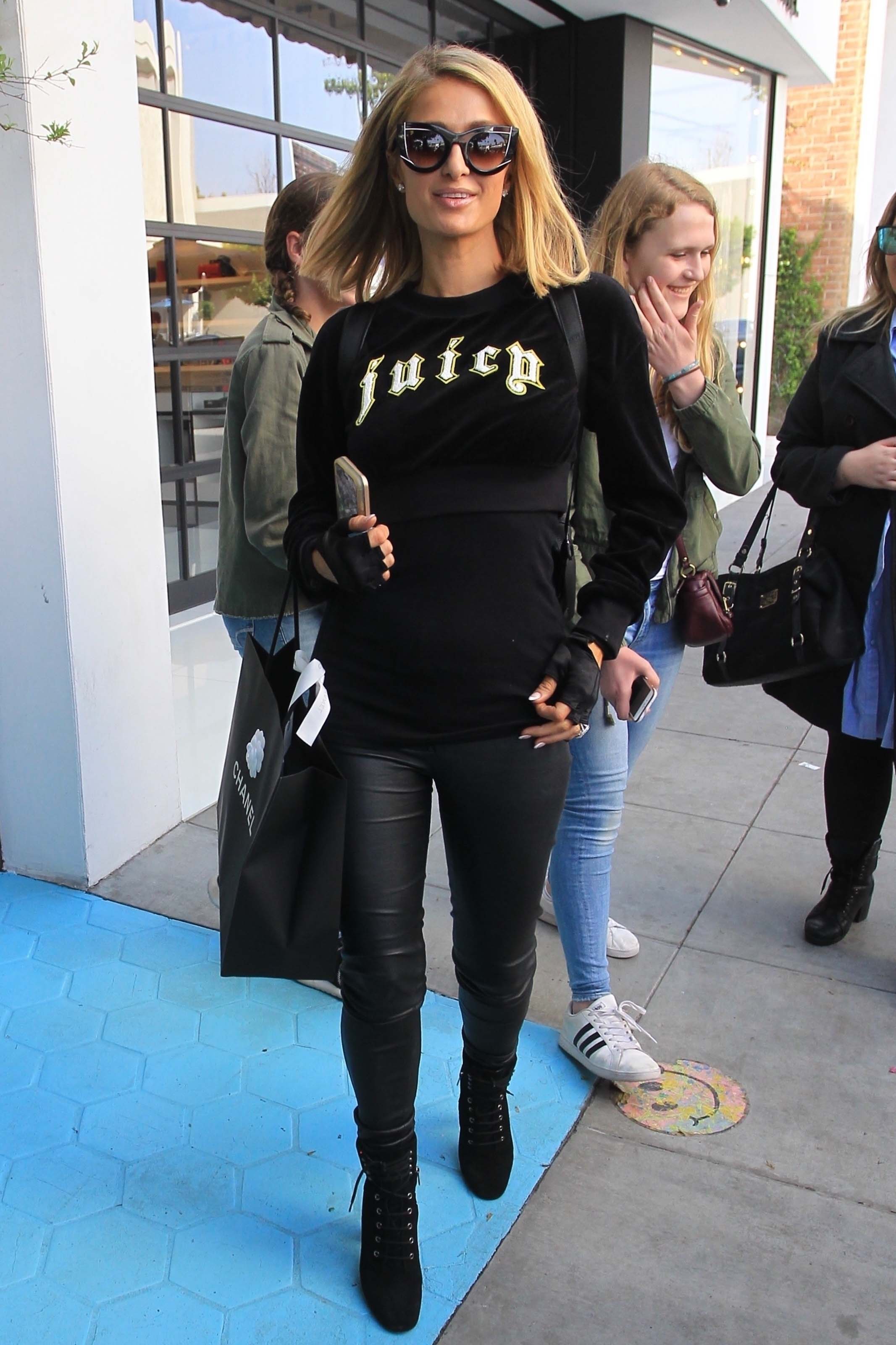 Paris Hilton shopping in West Hollywood