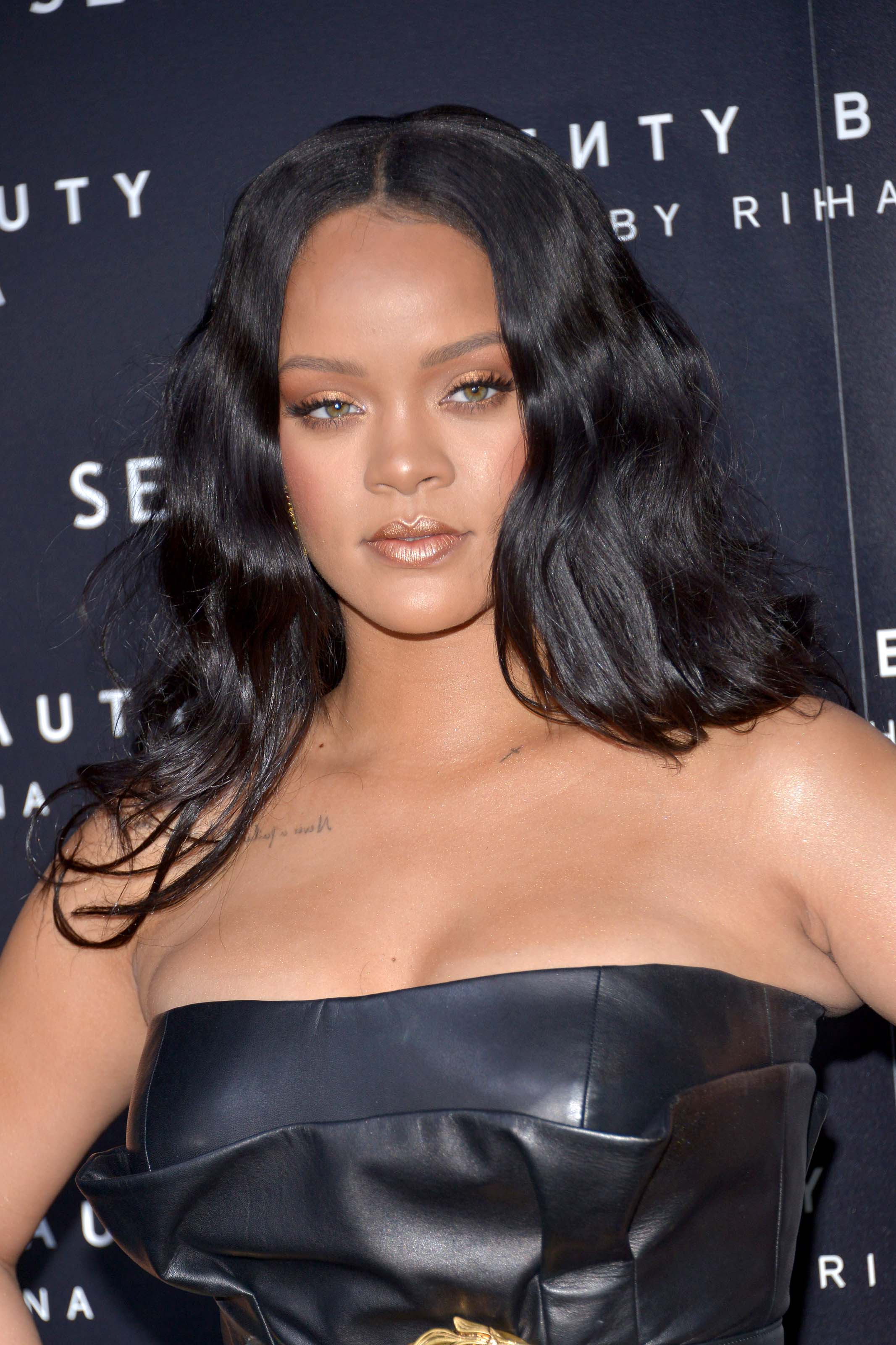 Rihanna at the launch of make-up “Fenty beauty” line