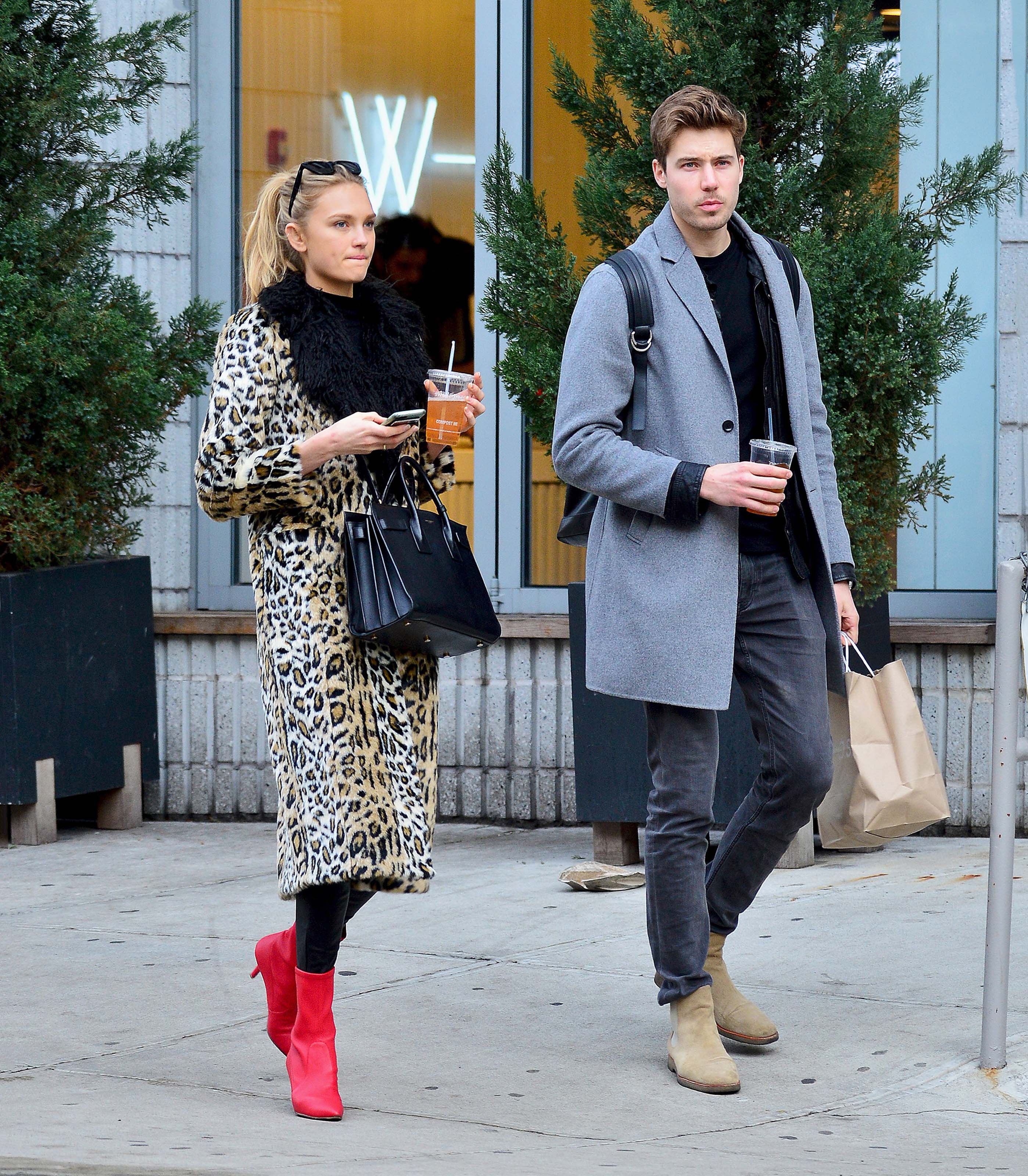 Romee Strijd dinner with her boyfriend