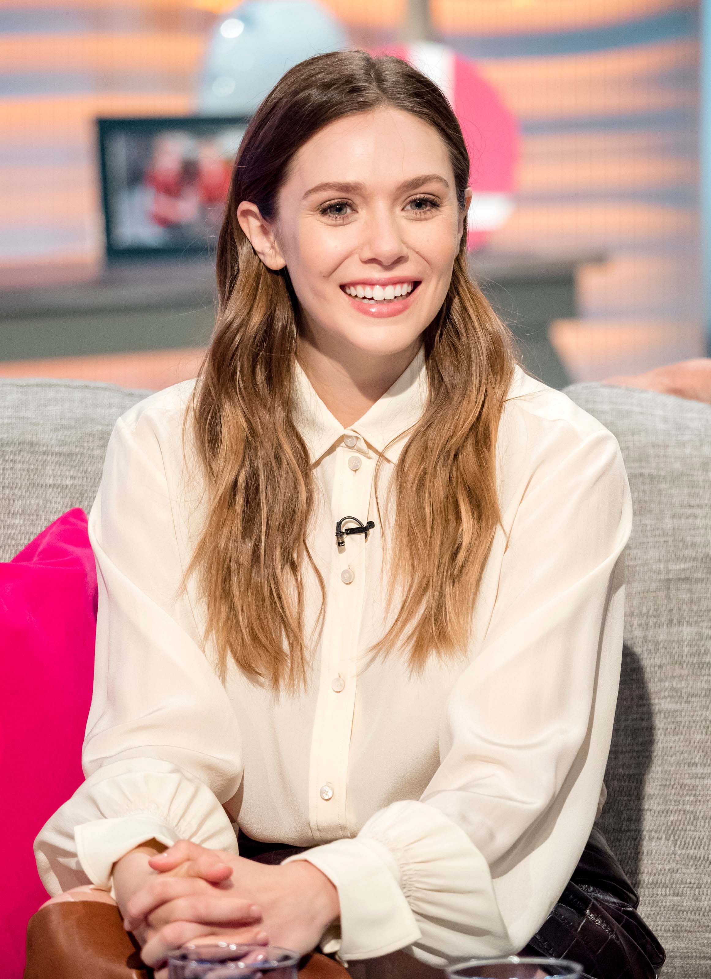 Elizabeth Olsen at Lorraine TV Show