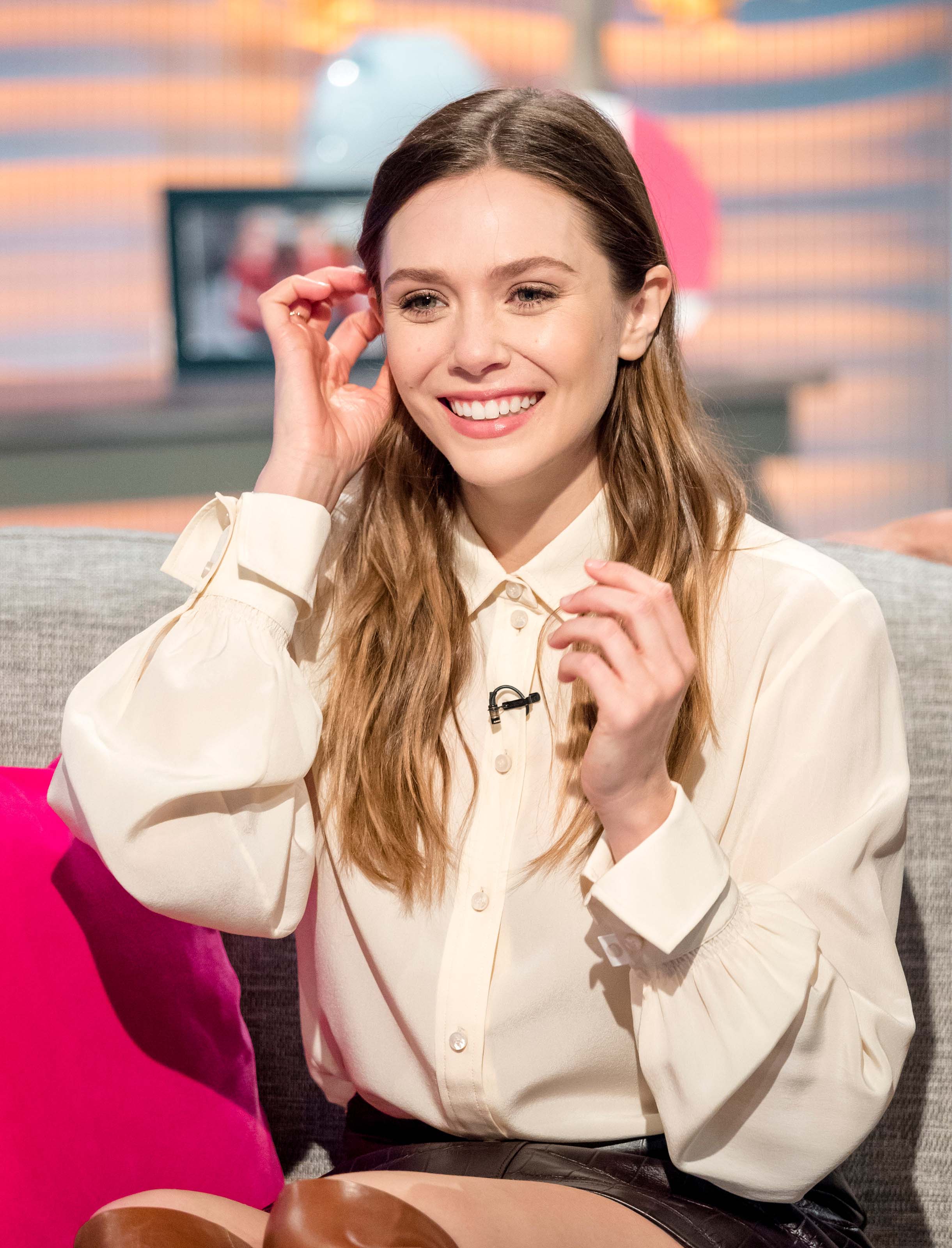 Elizabeth Olsen at Lorraine TV Show