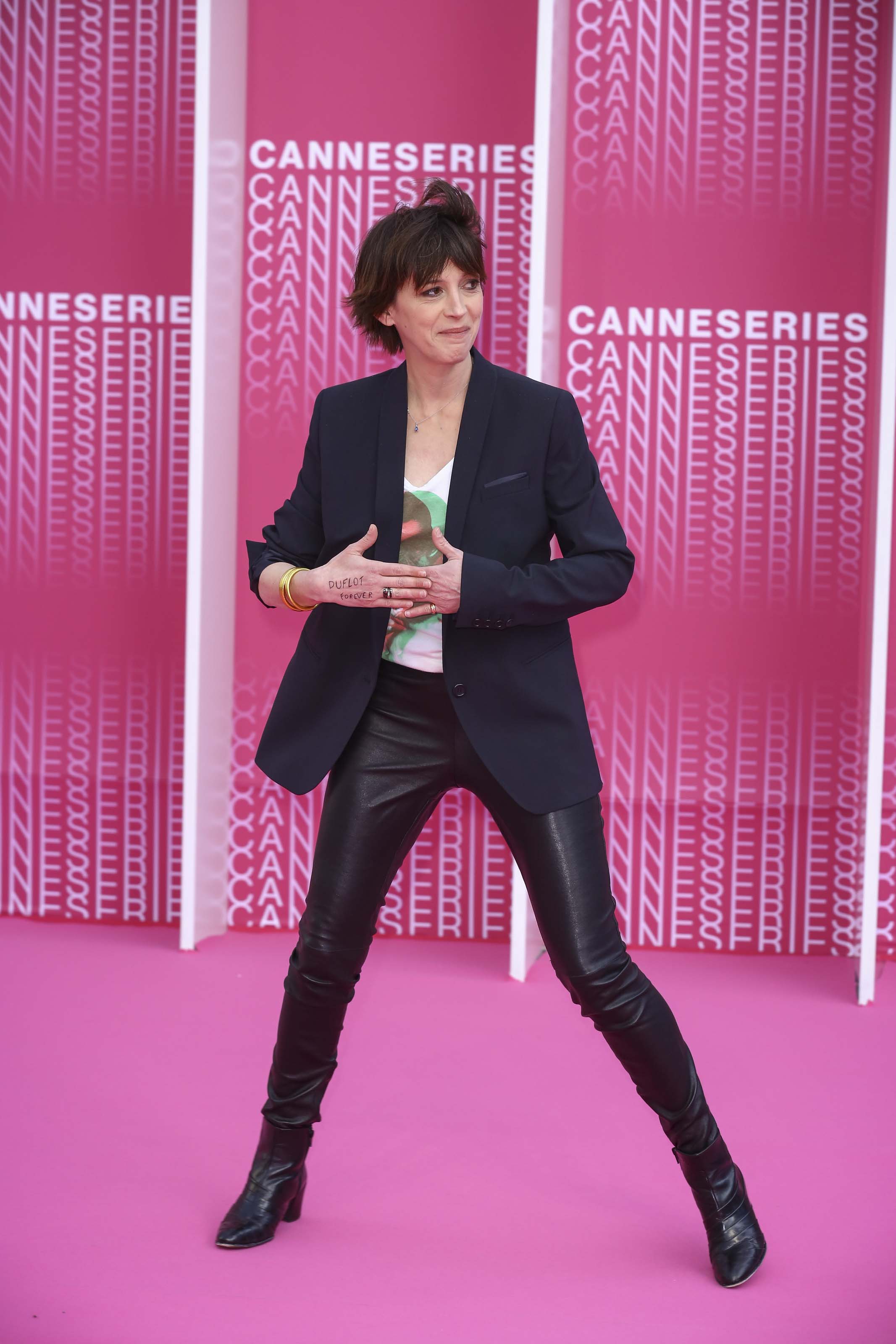 Florence Loiret Caille attends 2018 CanneSeries Opening Competition Gala Night