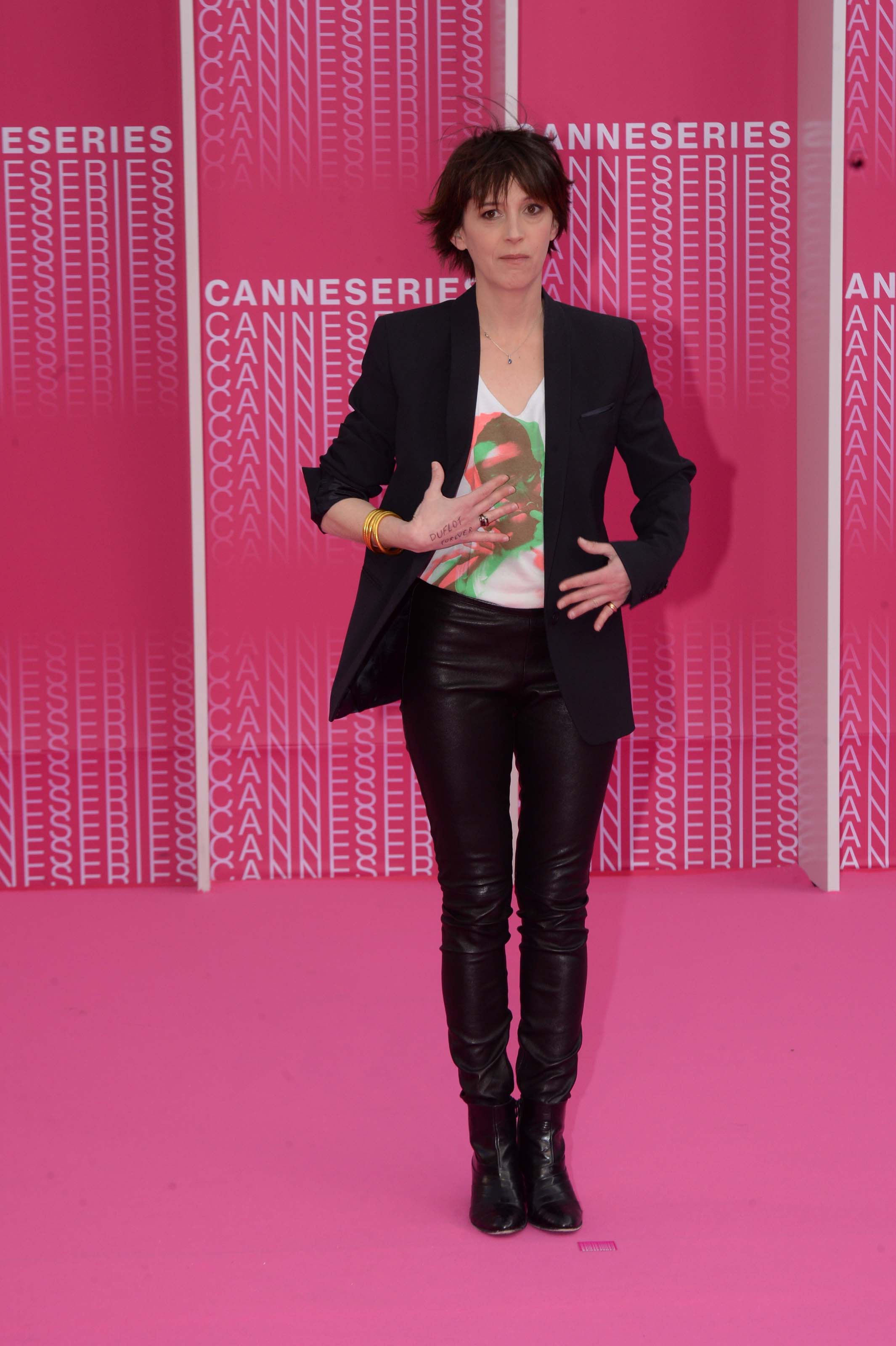 Florence Loiret Caille attends 2018 CanneSeries Opening Competition Gala Night