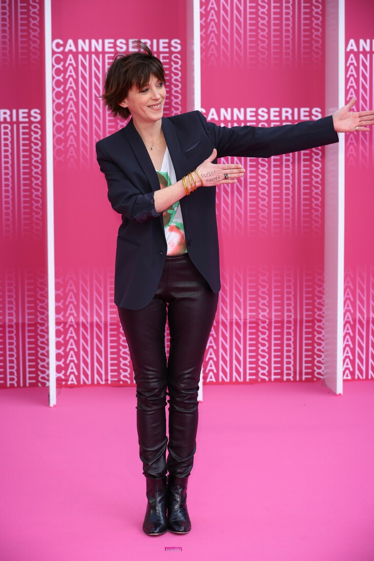 Florence Loiret Caille attends 2018 CanneSeries Opening Competition Gala Night