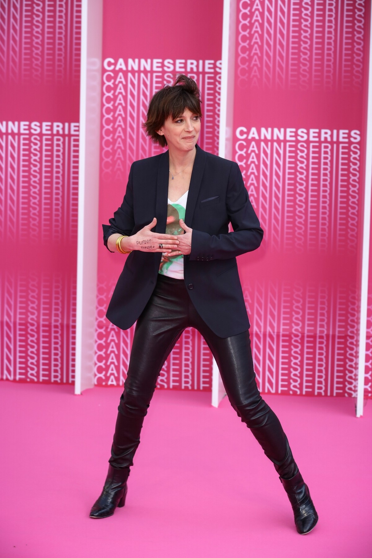 Florence Loiret Caille attends 2018 CanneSeries Opening Competition Gala Night