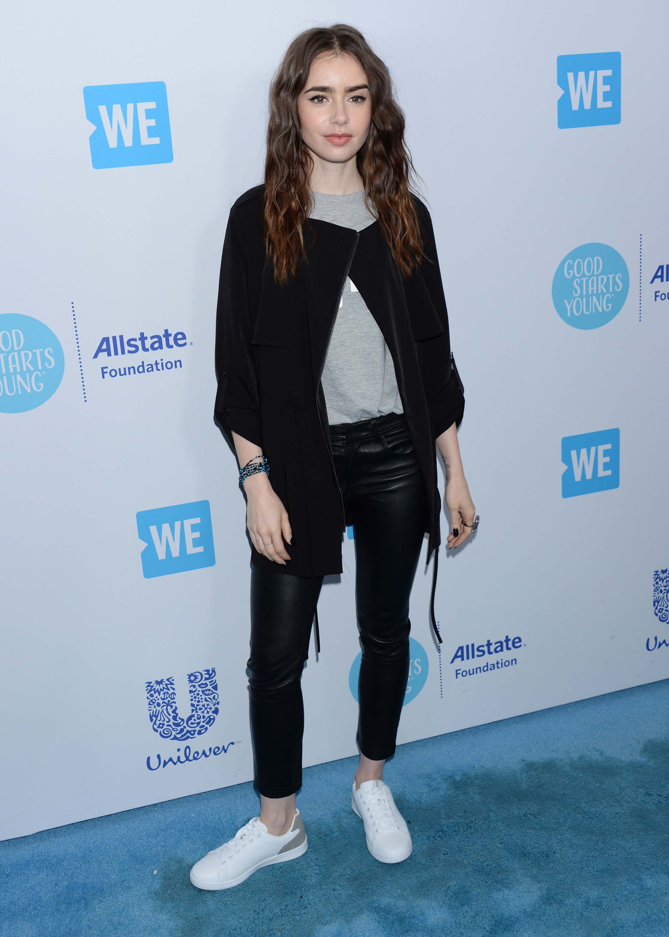 Lily Collins attends WE Day California