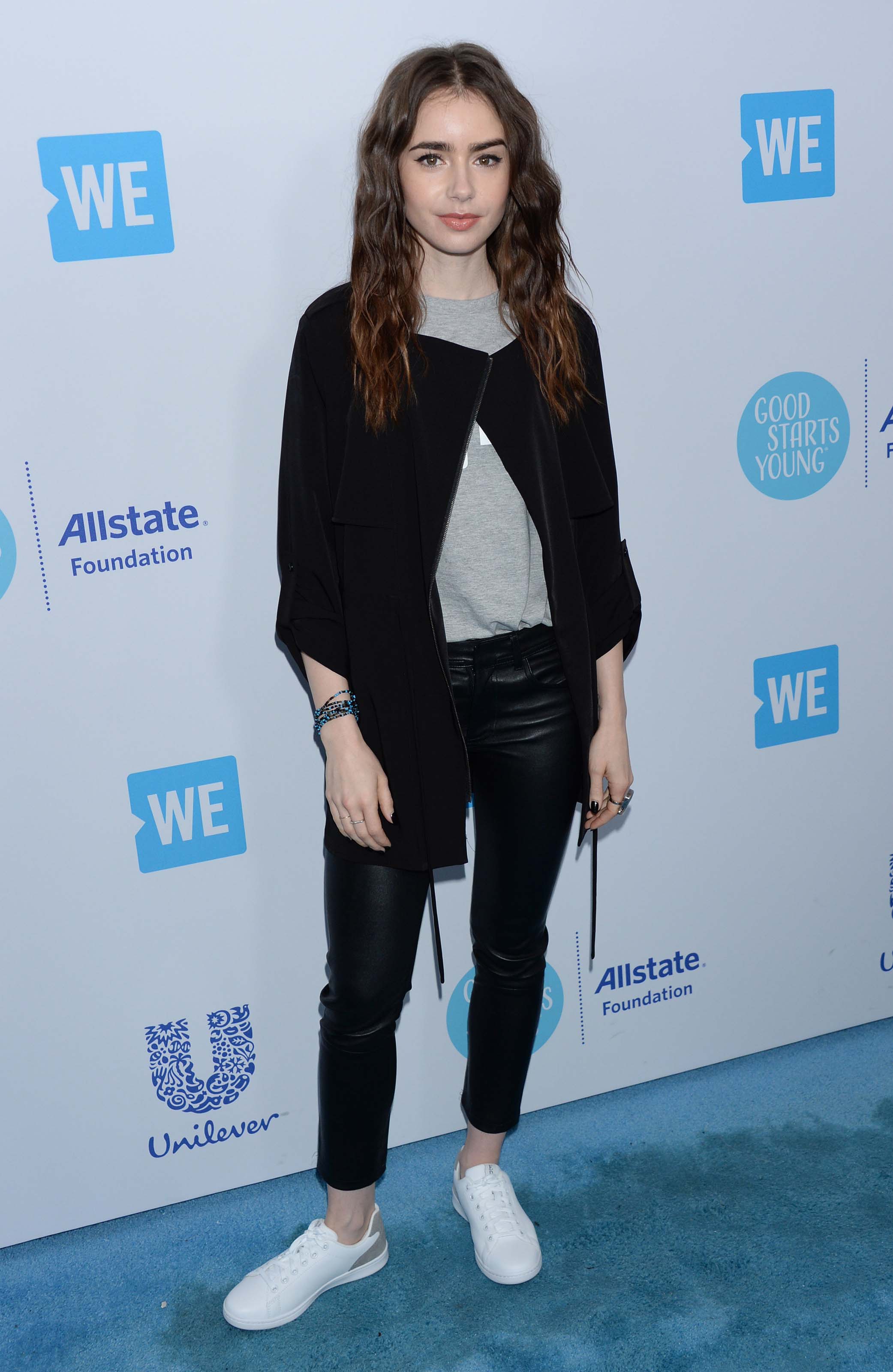 Lily Collins attends WE Day California