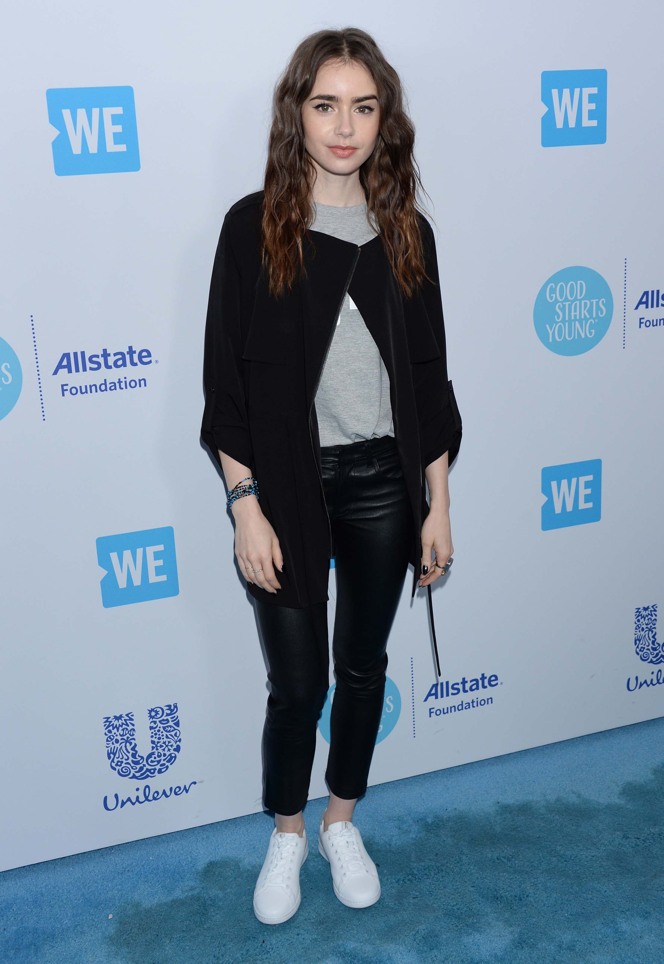 Lily Collins attends WE Day California