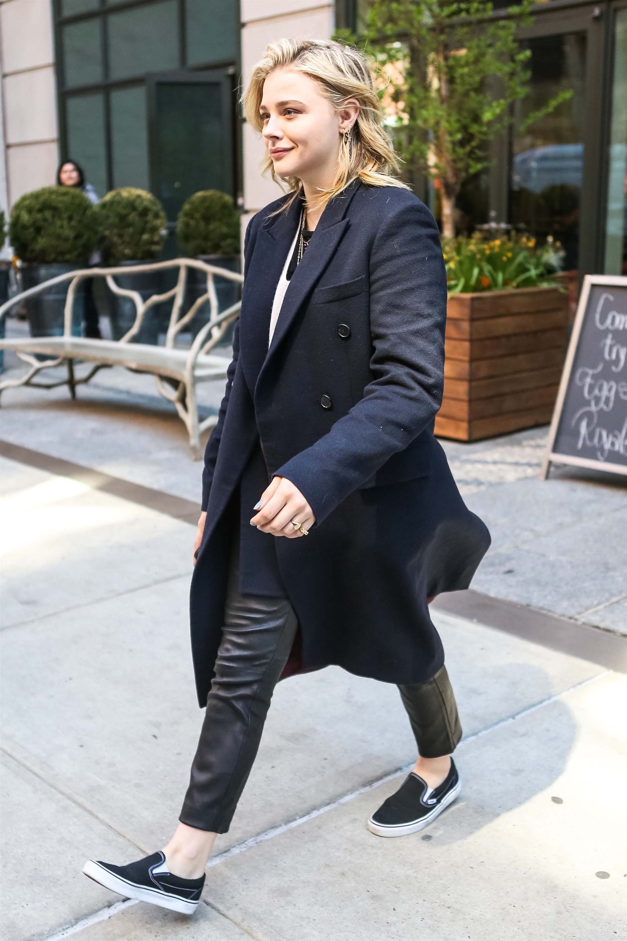 Chloe Moretz out in NYC