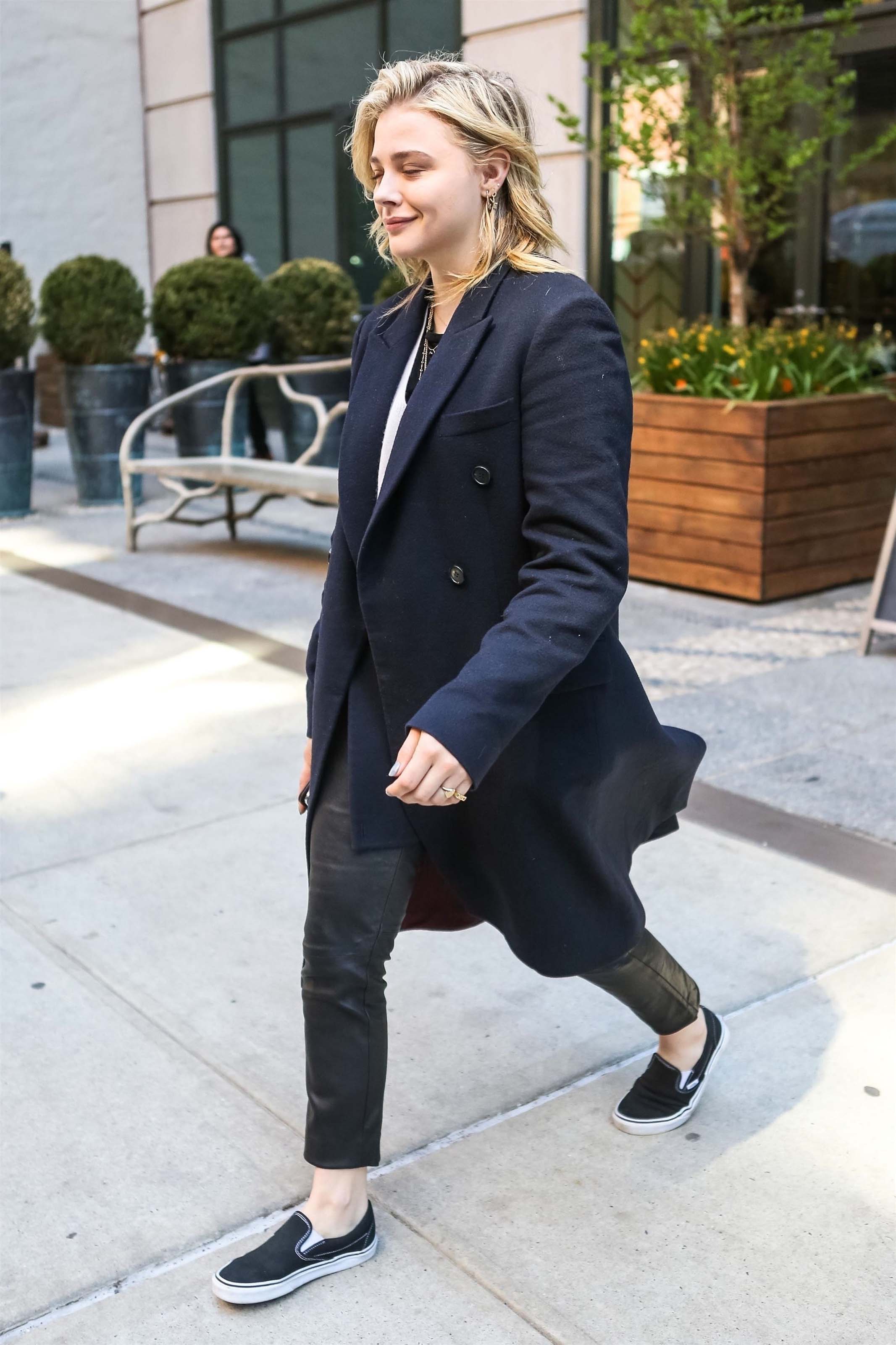 Chloe Moretz out in NYC