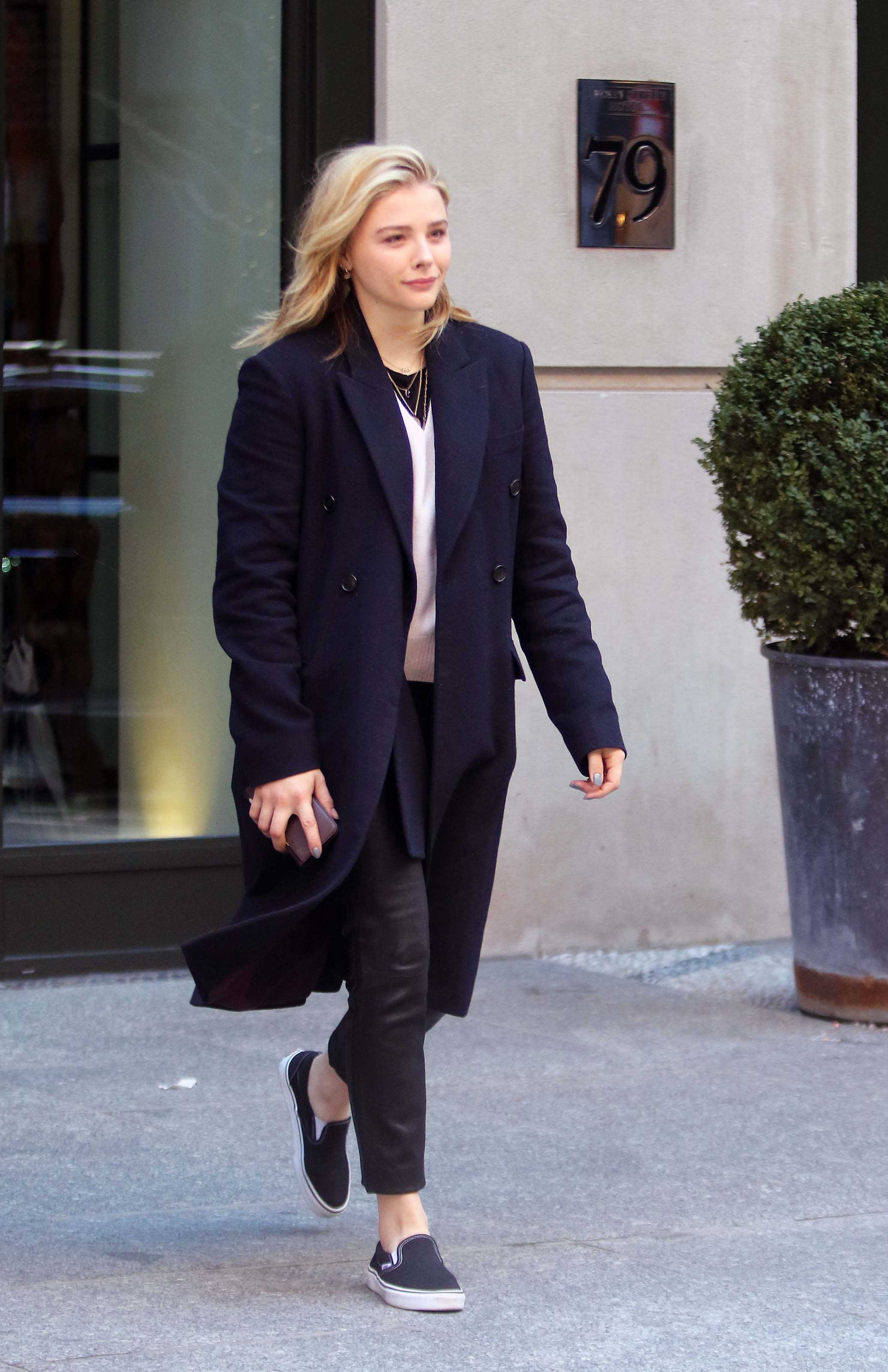 Chloe Moretz out in NYC