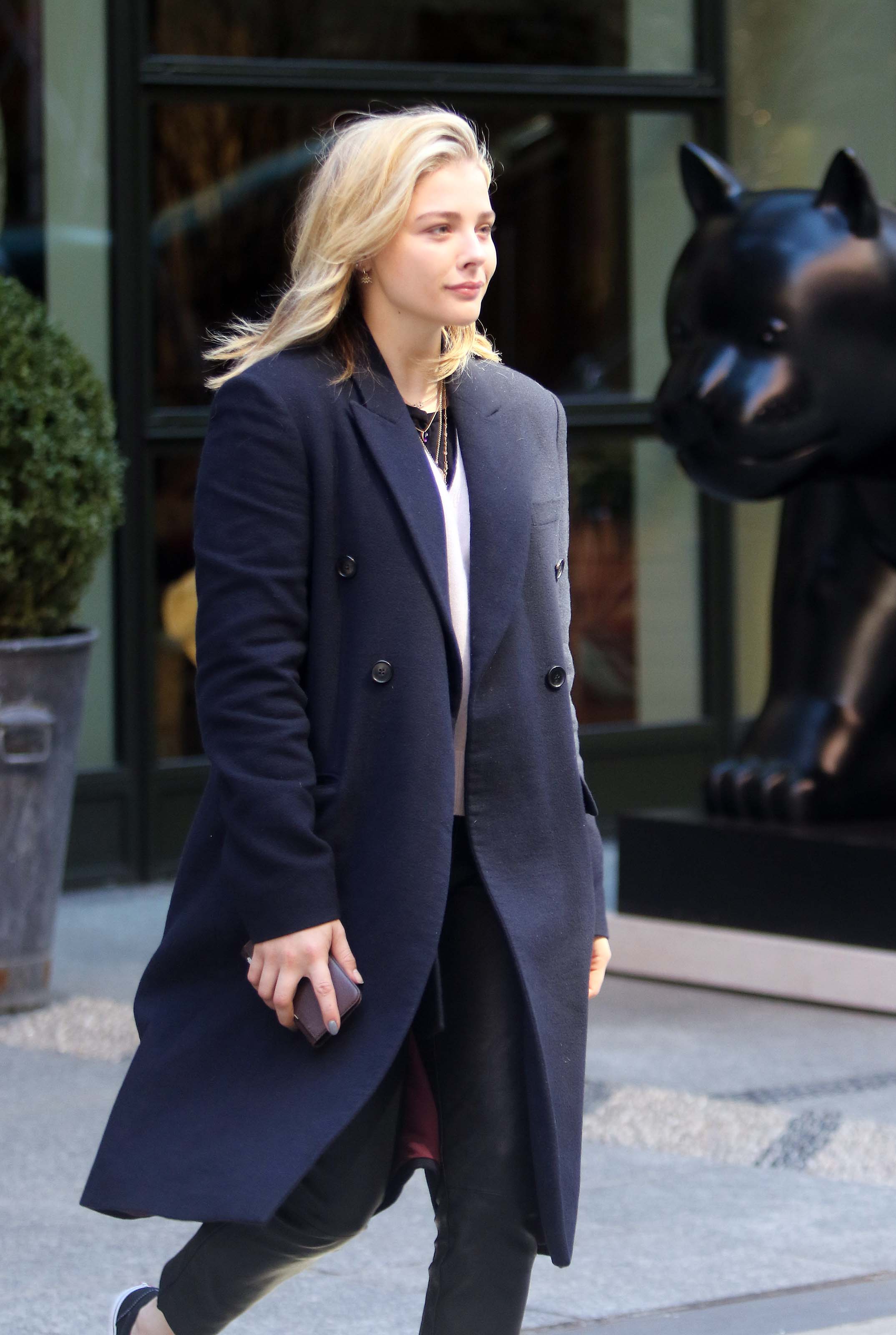 Chloe Moretz out in NYC