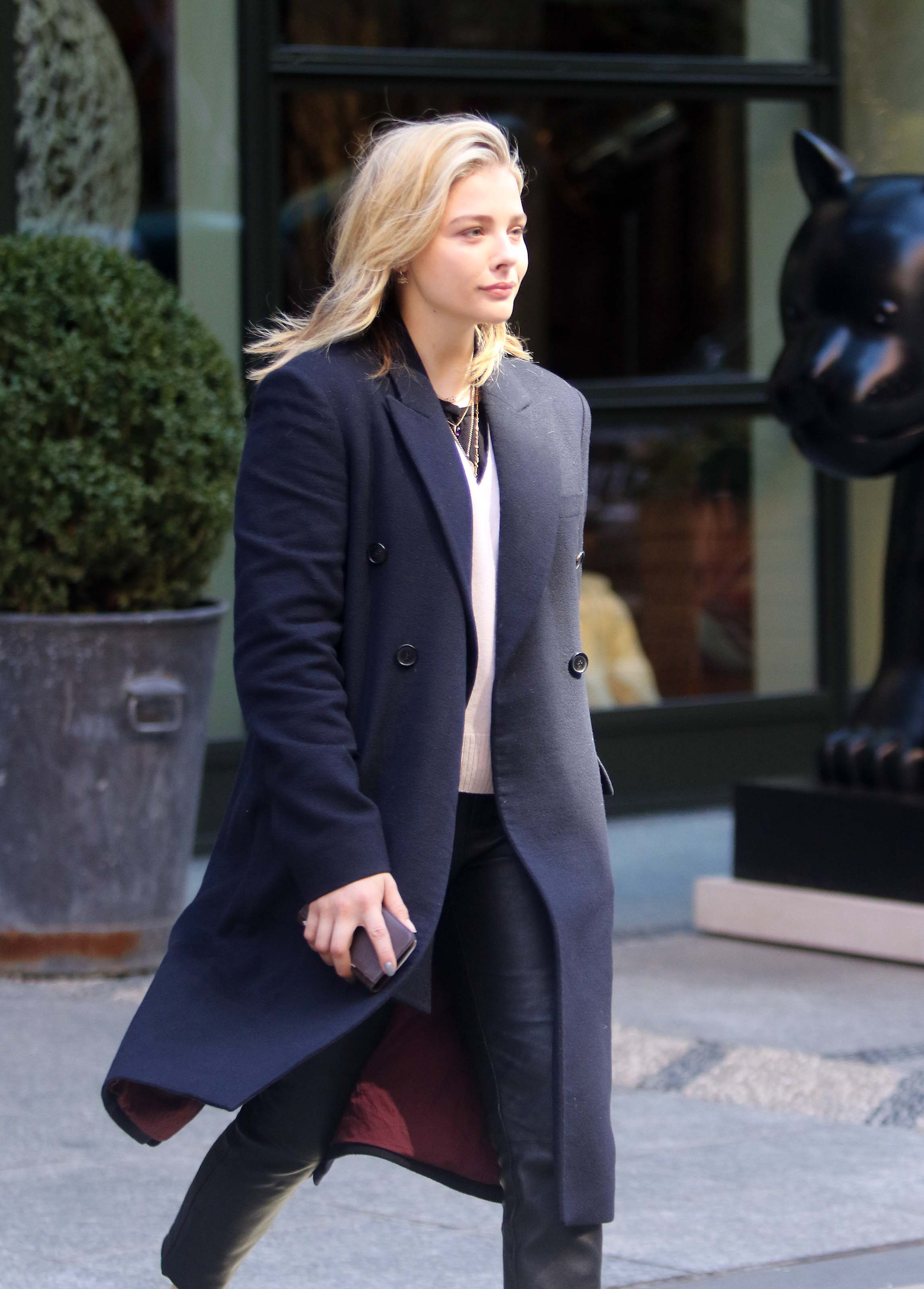 Chloe Moretz out in NYC