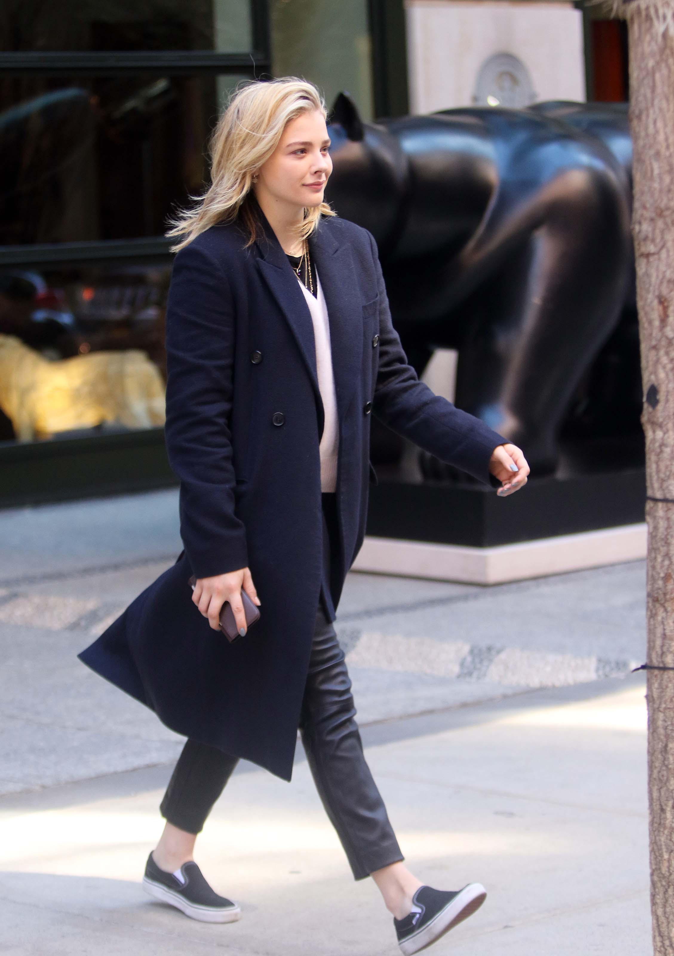 Chloe Moretz out in NYC