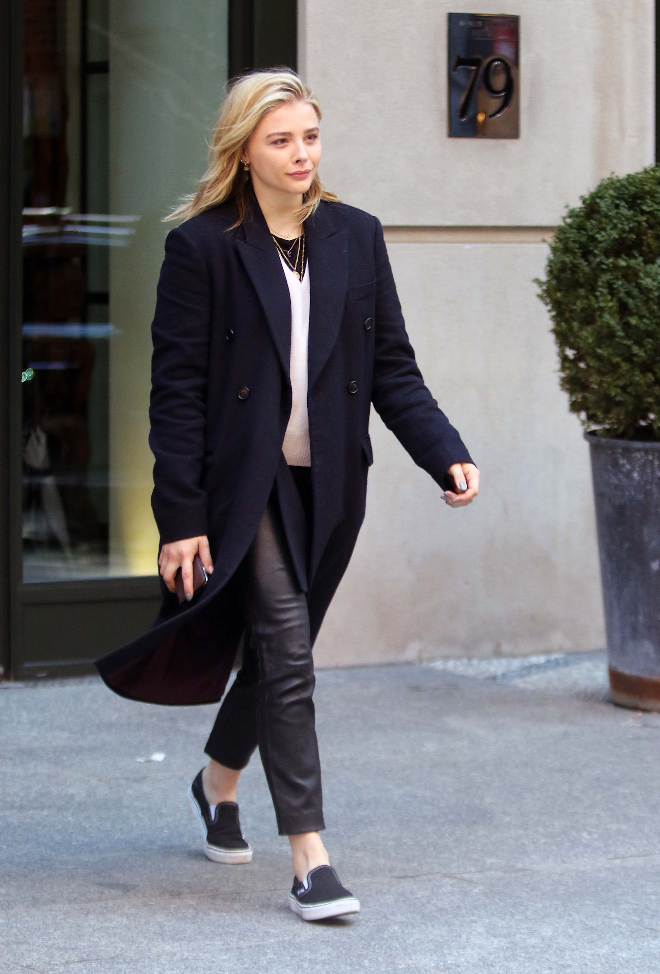 Chloe Moretz out in NYC