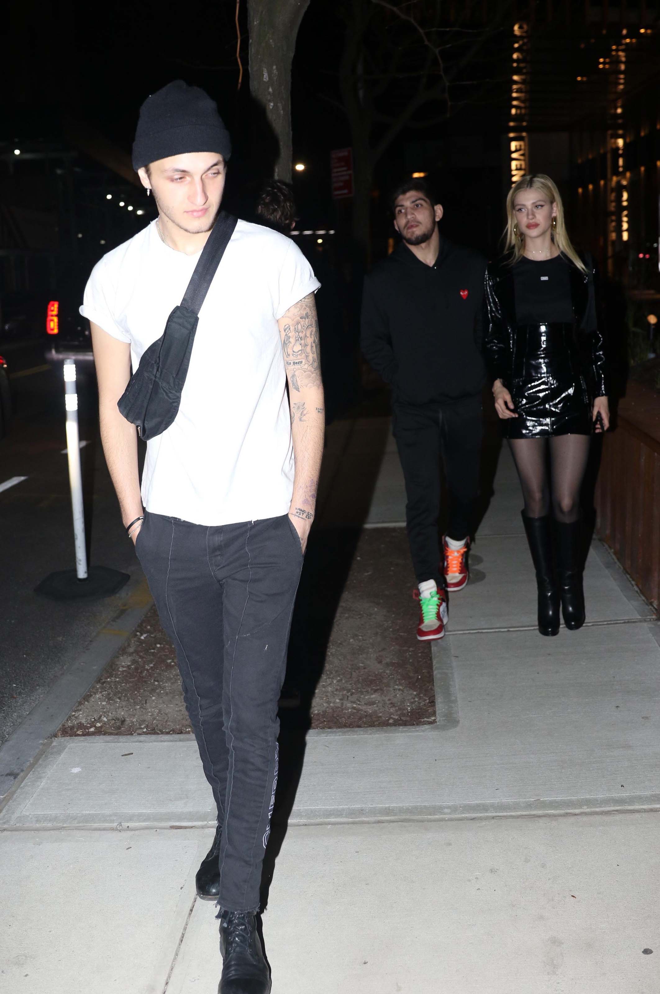 Nicola Peltz arrives for Gigi Hadid’s 23rd birthday party