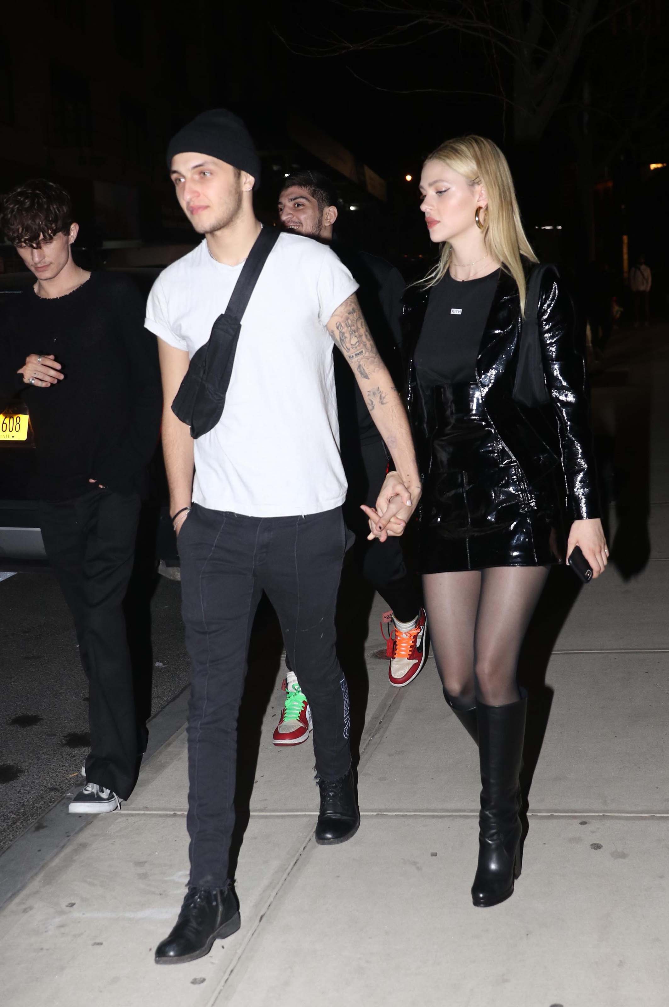 Nicola Peltz arrives for Gigi Hadid’s 23rd birthday party