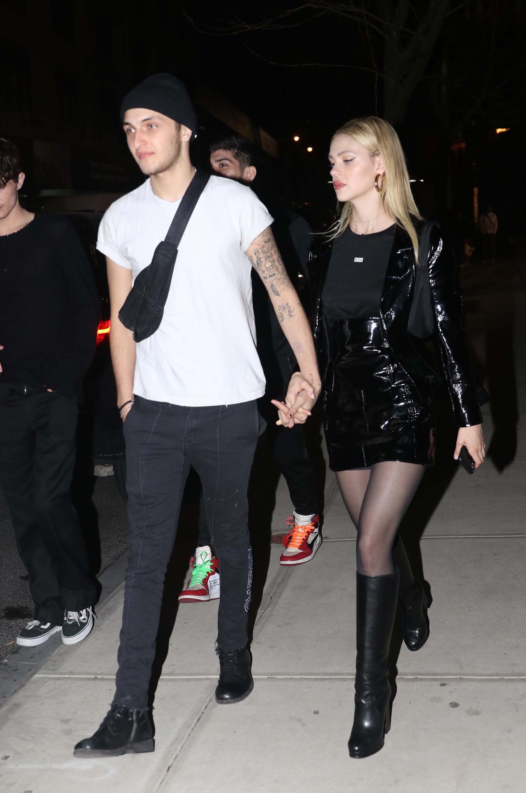 Nicola Peltz arrives for Gigi Hadid’s 23rd birthday party