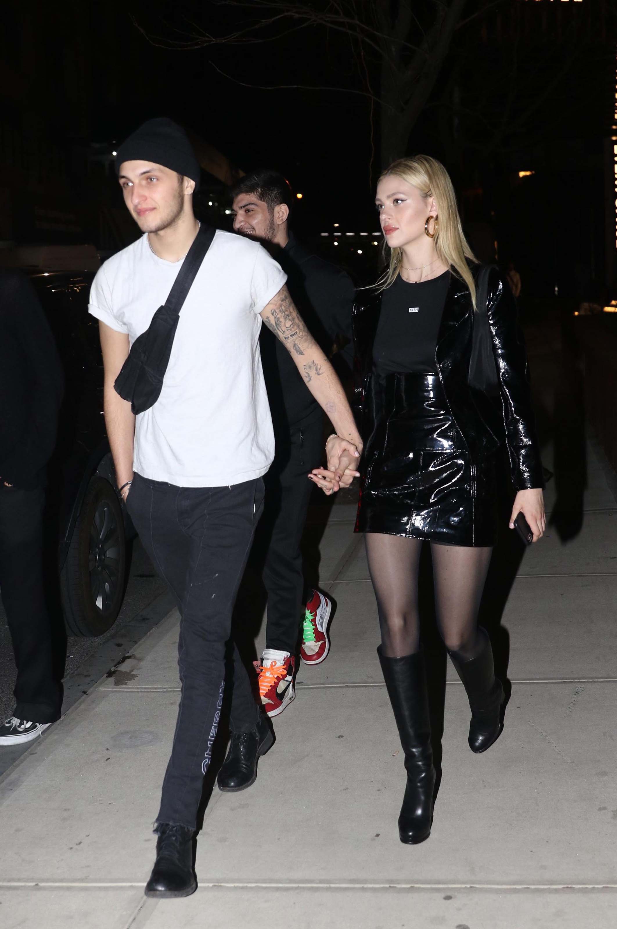 Nicola Peltz arrives for Gigi Hadid’s 23rd birthday party