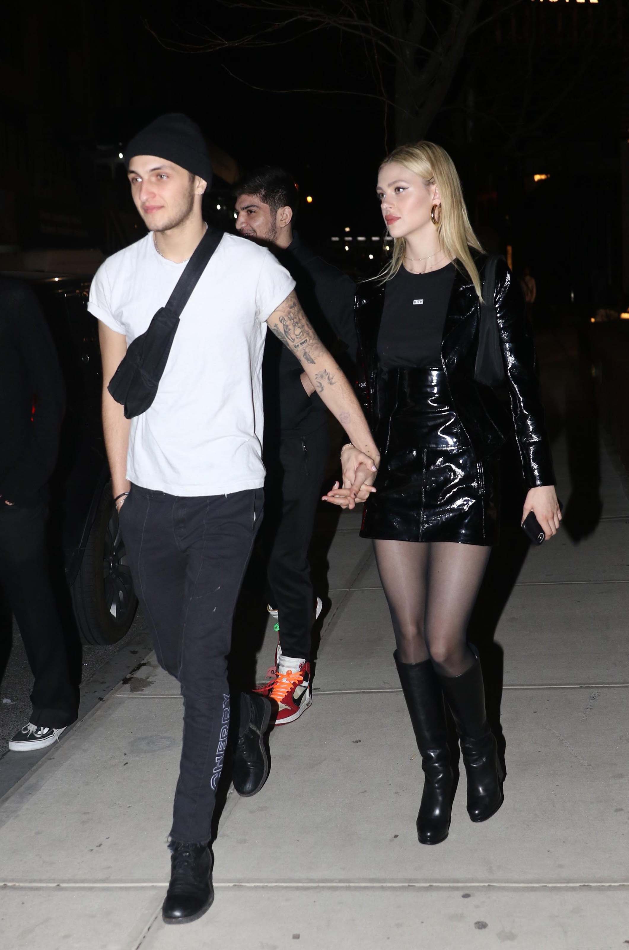 Nicola Peltz arrives for Gigi Hadid’s 23rd birthday party