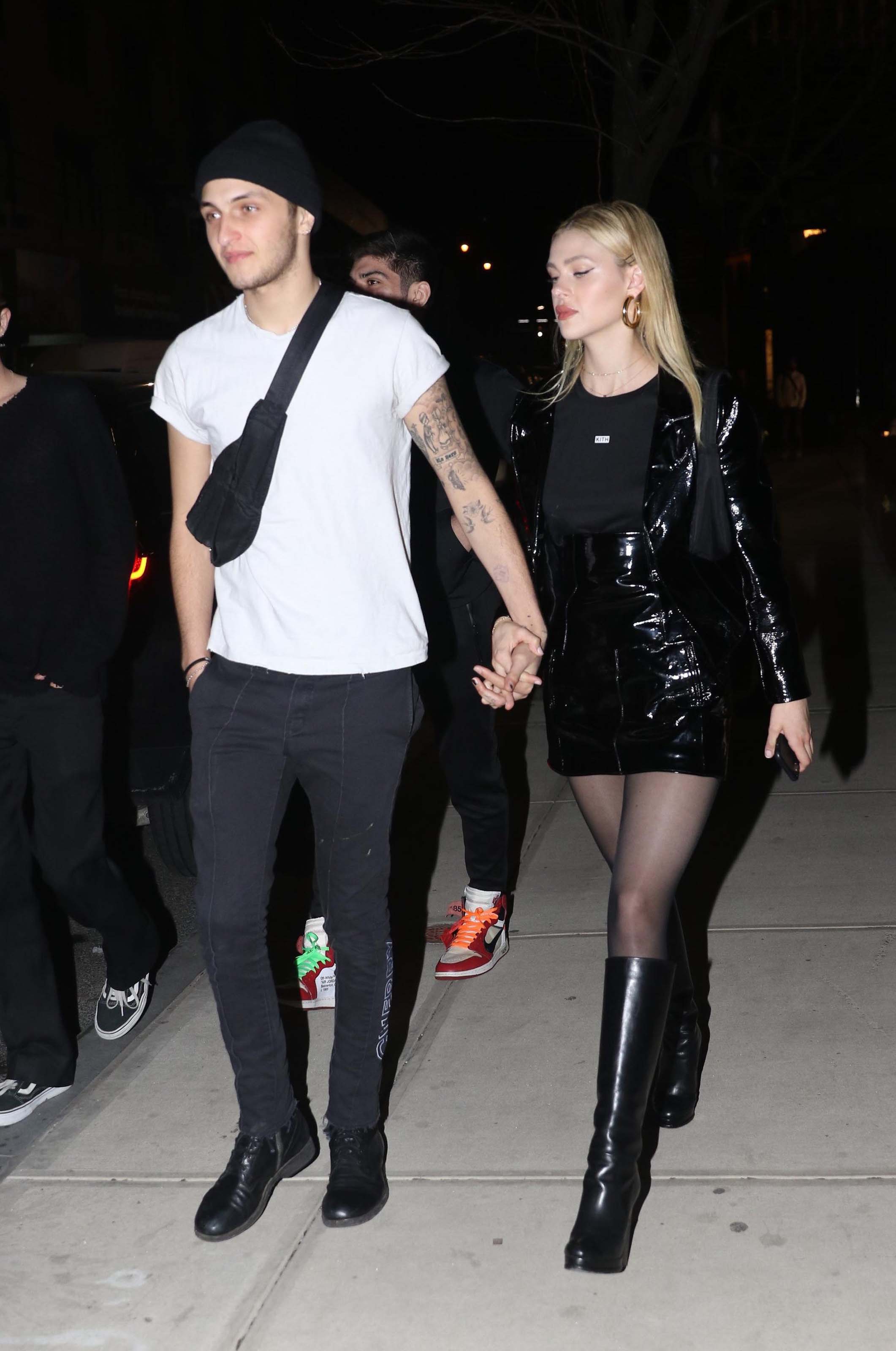 Nicola Peltz arrives for Gigi Hadid’s 23rd birthday party