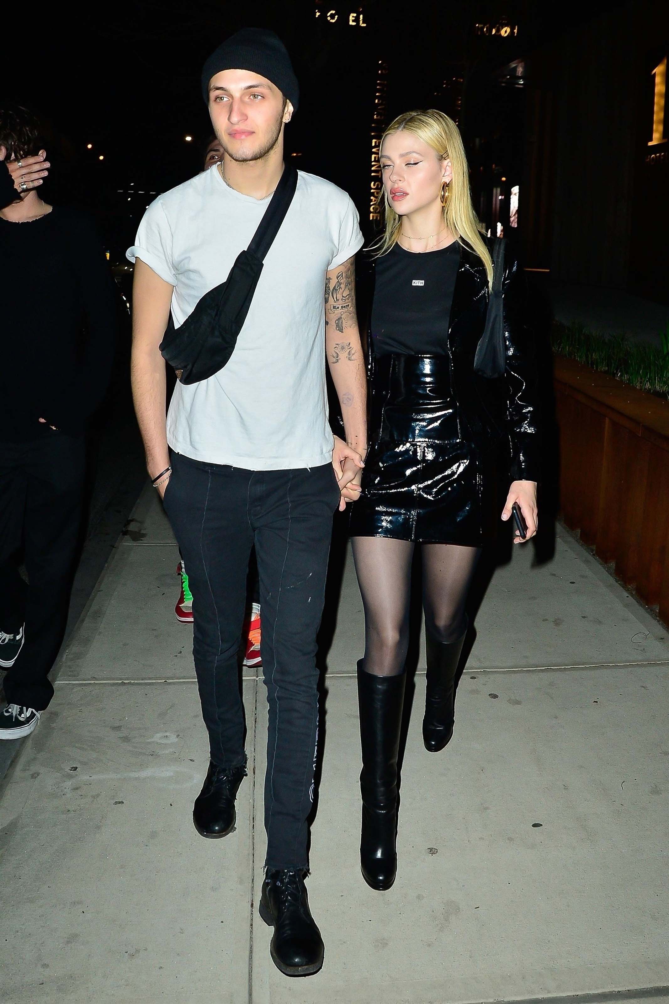 Nicola Peltz arrives for Gigi Hadid’s 23rd birthday party