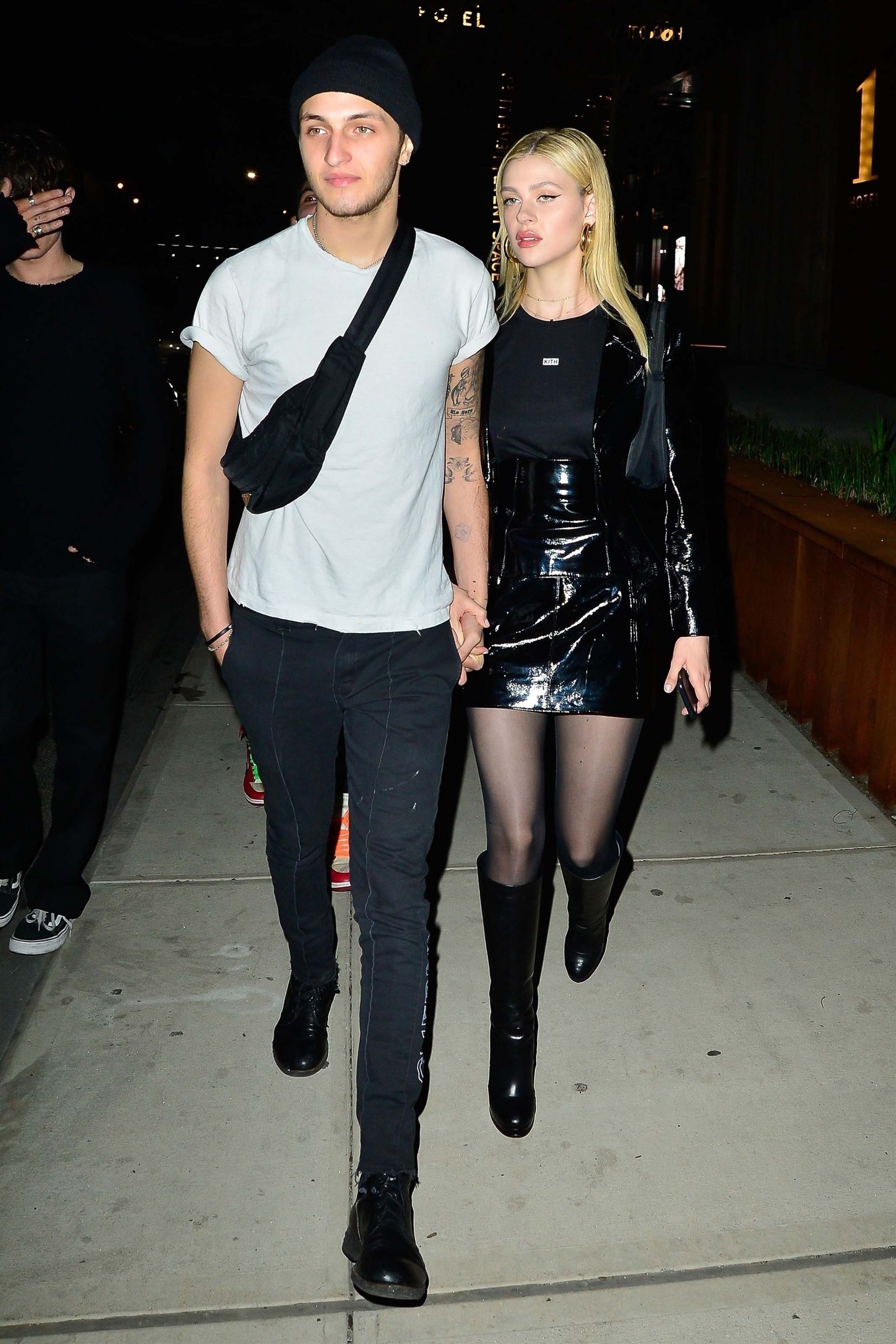 Nicola Peltz arrives for Gigi Hadid’s 23rd birthday party