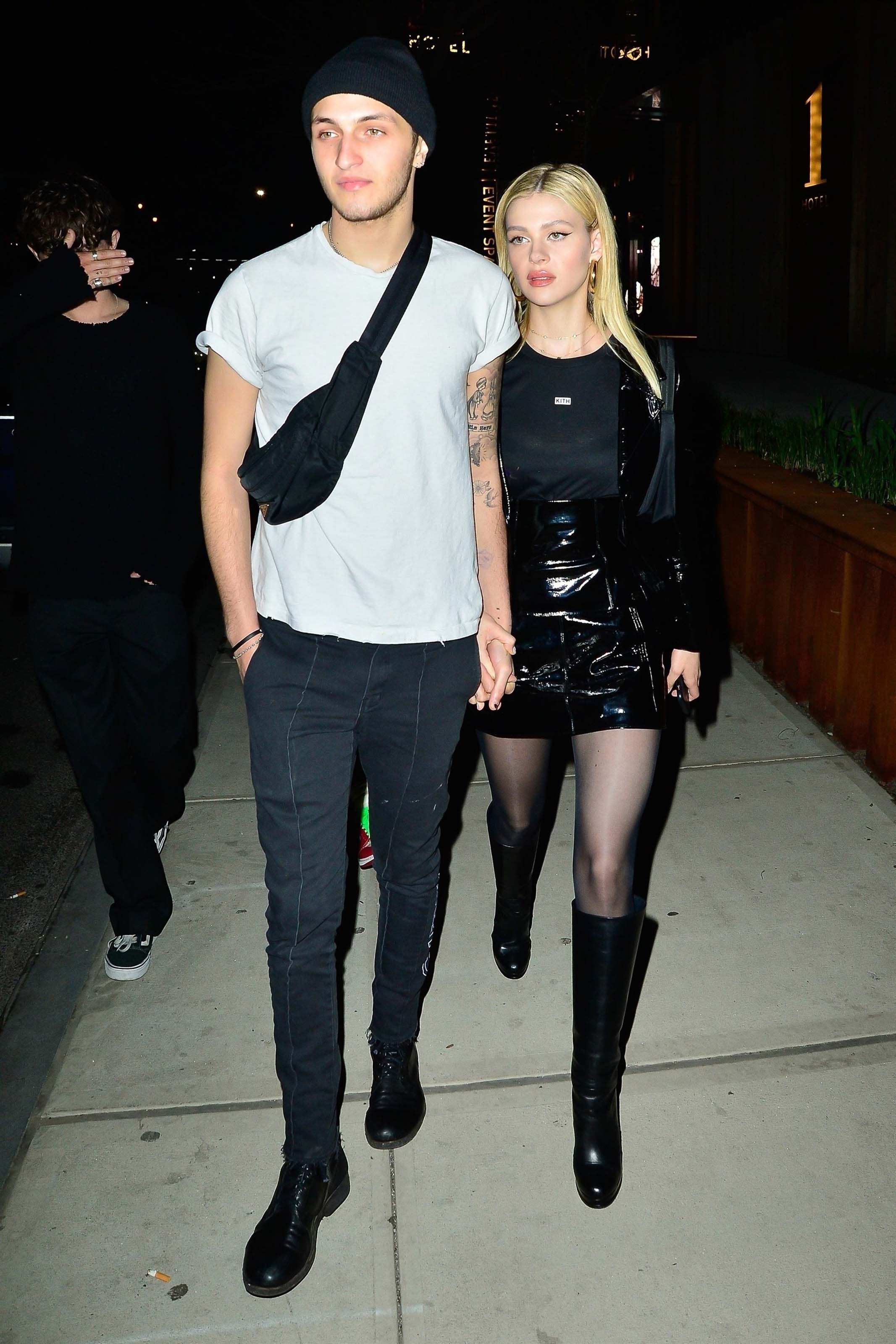 Nicola Peltz arrives for Gigi Hadid’s 23rd birthday party