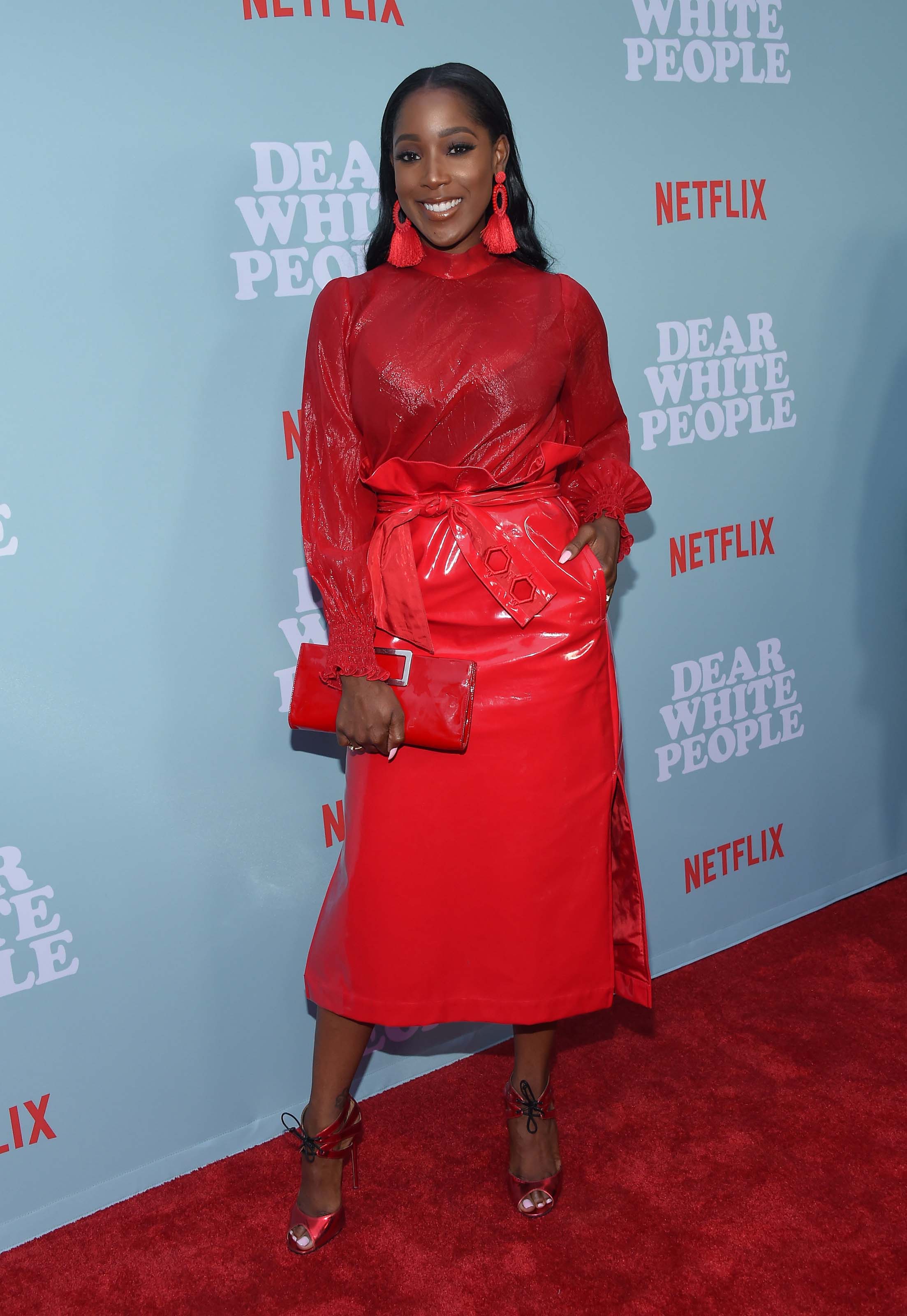 Ashley Blaine Featherson attends Dear White People TV show premiere