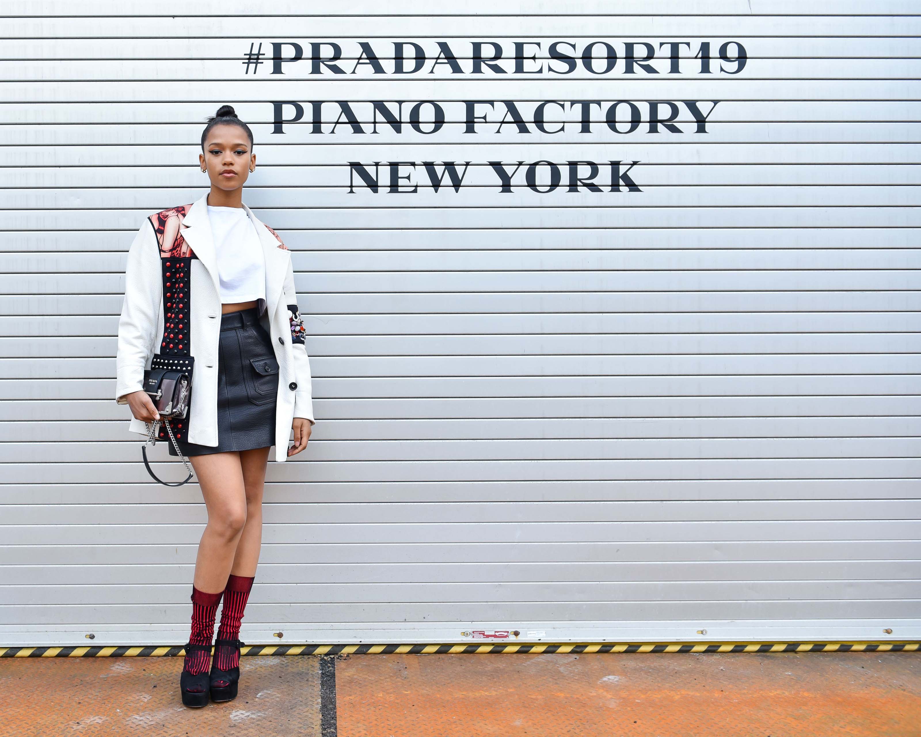 Taylor Russell attends Prada Resort Collection 2019
