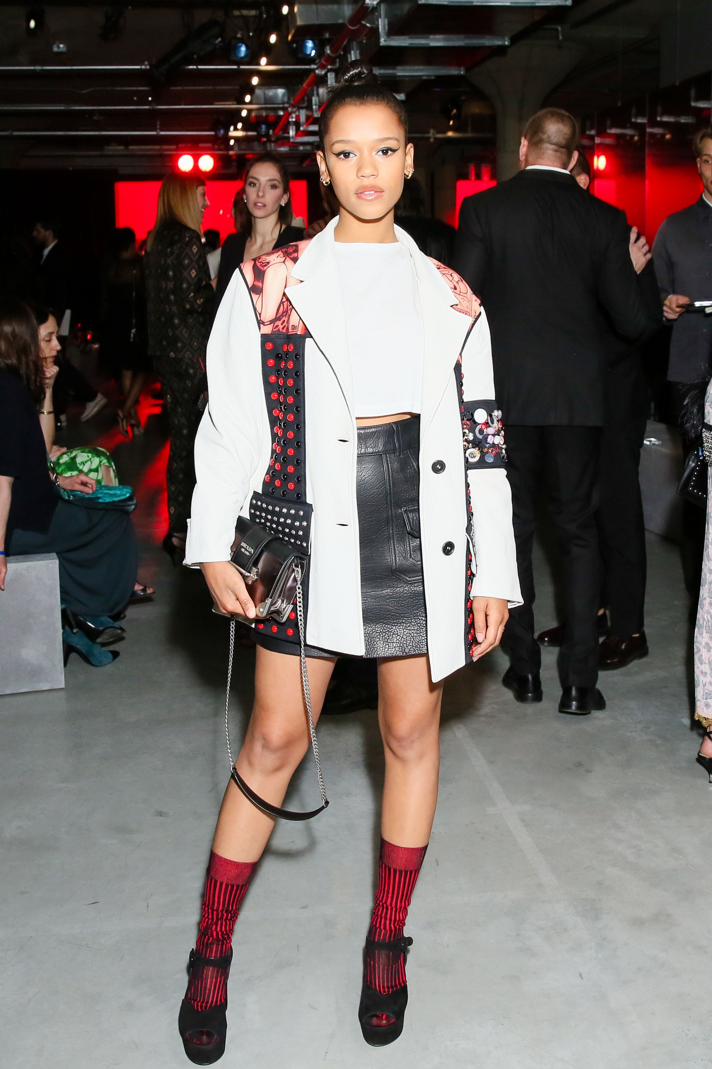 Taylor Russell attends Prada Resort Collection 2019