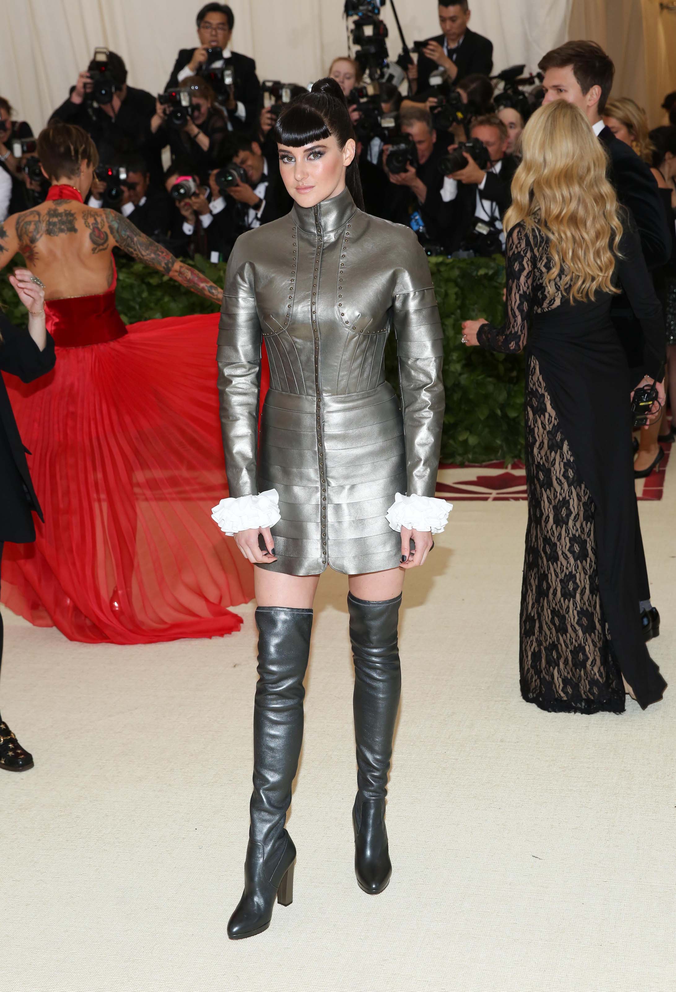 Shailene Woodley attends MET Costume Institute Gala