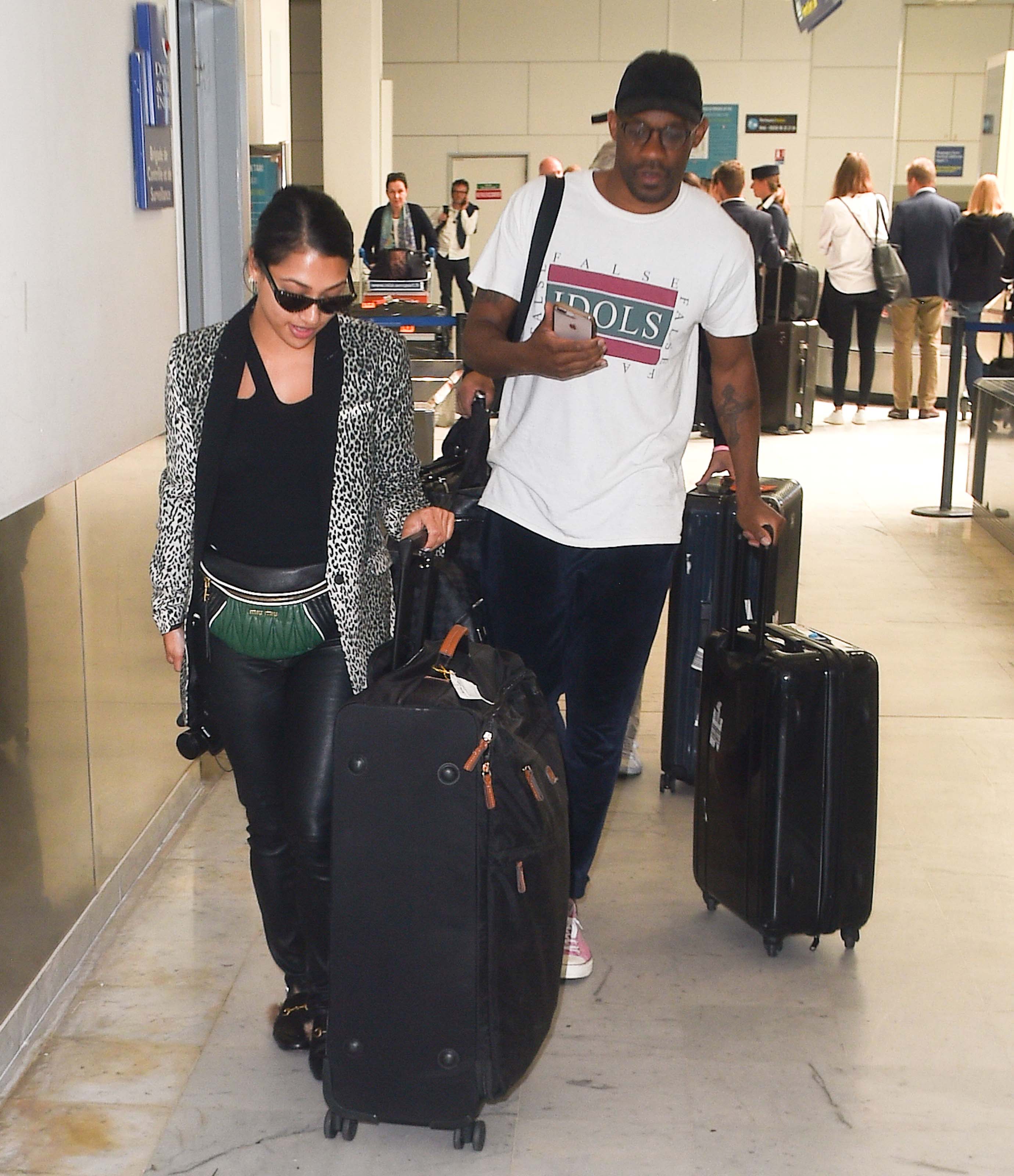Vanessa White arrives at Nice Airport for Cannes Film Festival
