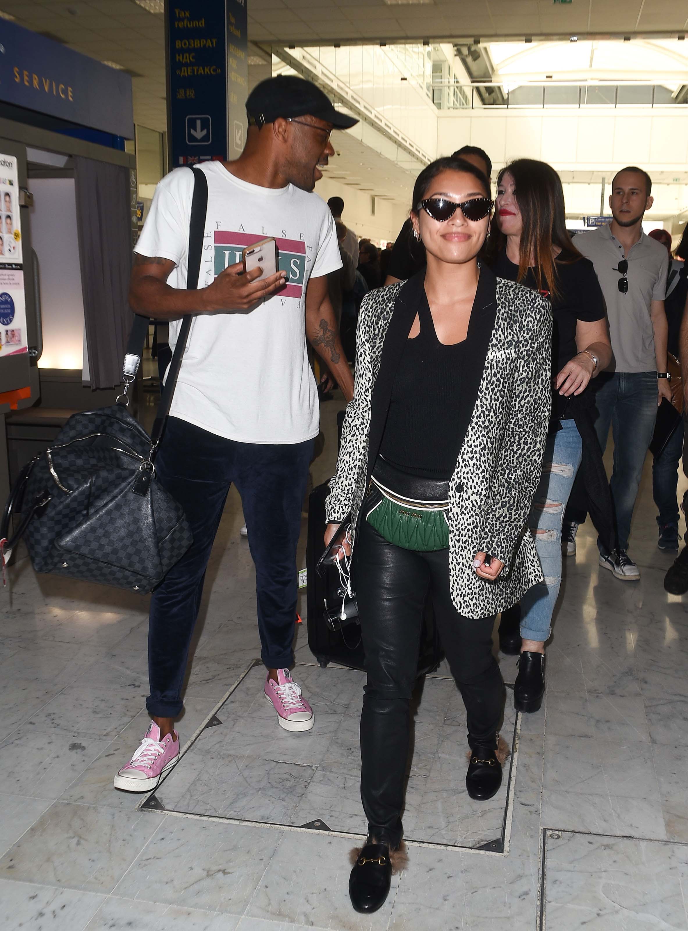 Vanessa White arrives at Nice Airport for Cannes Film Festival