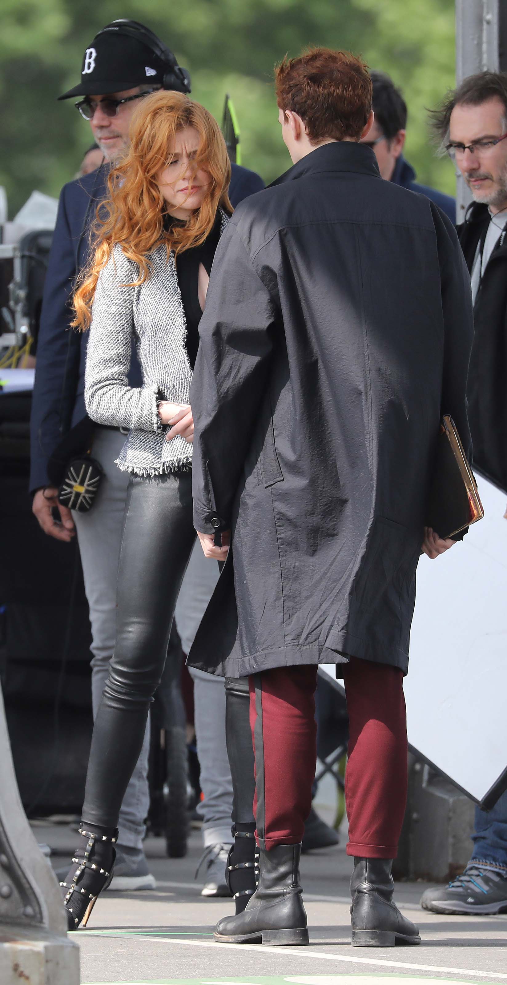 Katherine McNamara filming Shadowhunters