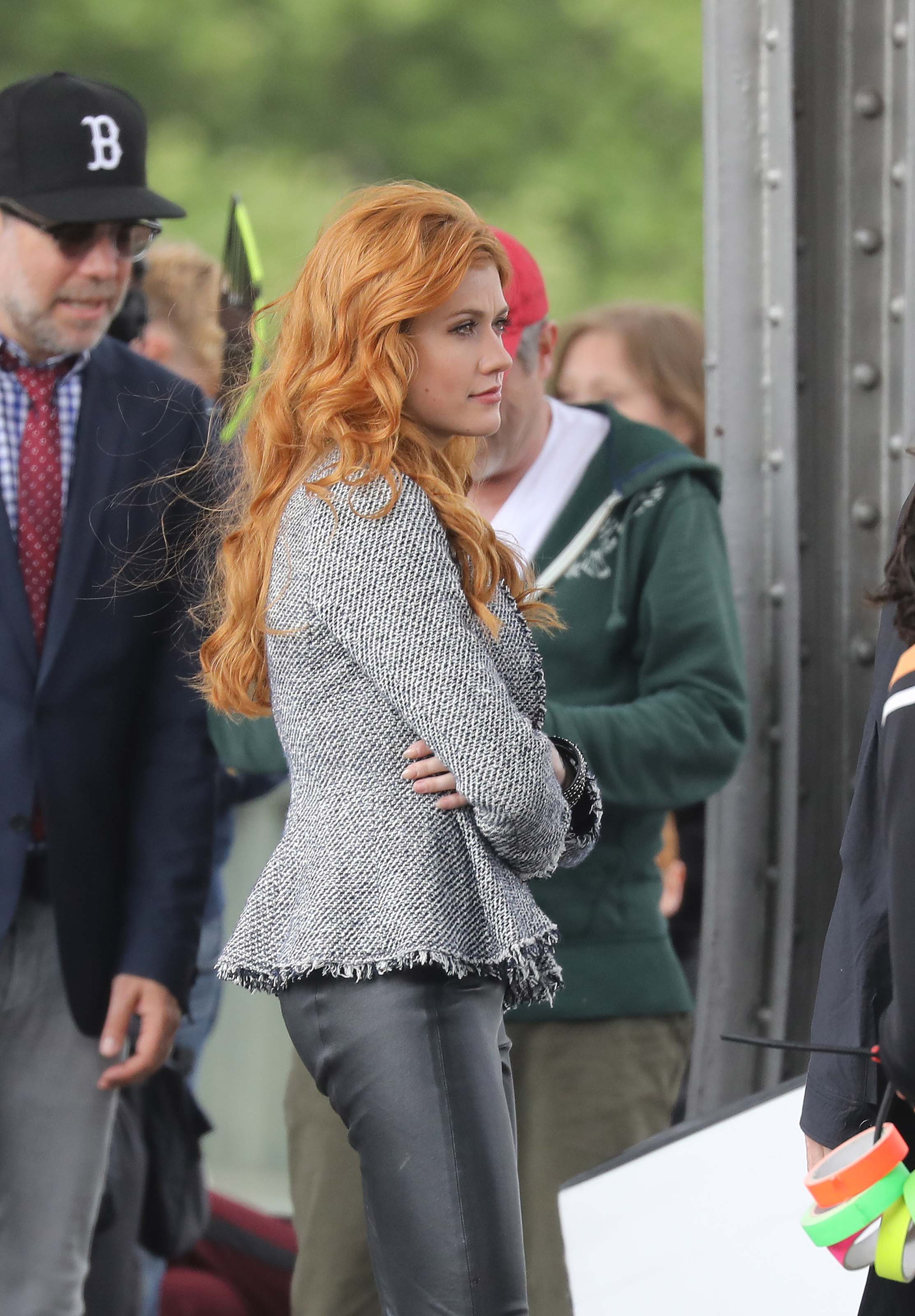 Katherine McNamara filming Shadowhunters