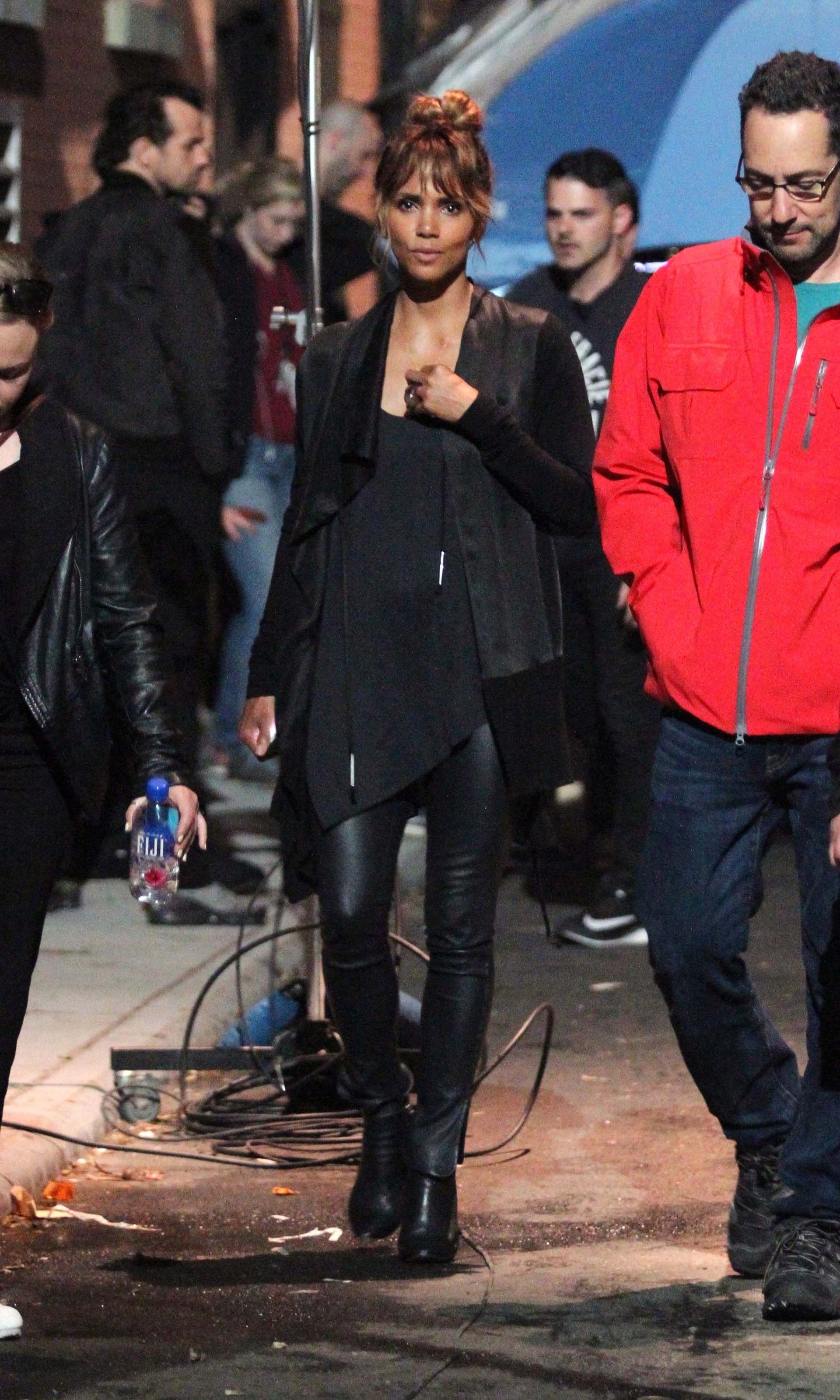 Halle Berry on the set of ‘John Wick 3’