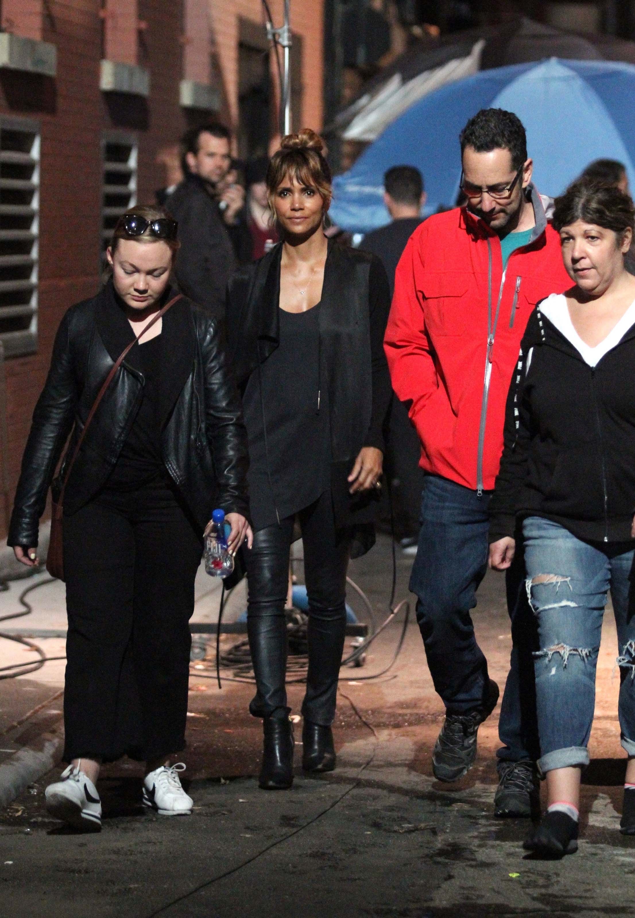 Halle Berry on the set of ‘John Wick 3’