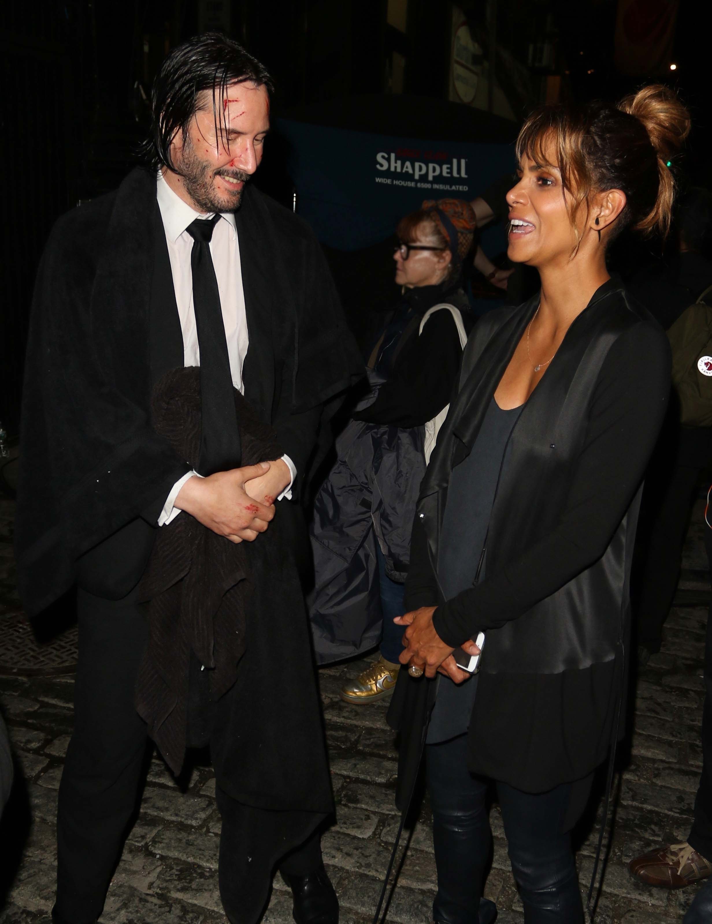 Halle Berry on the set of ‘John Wick 3’