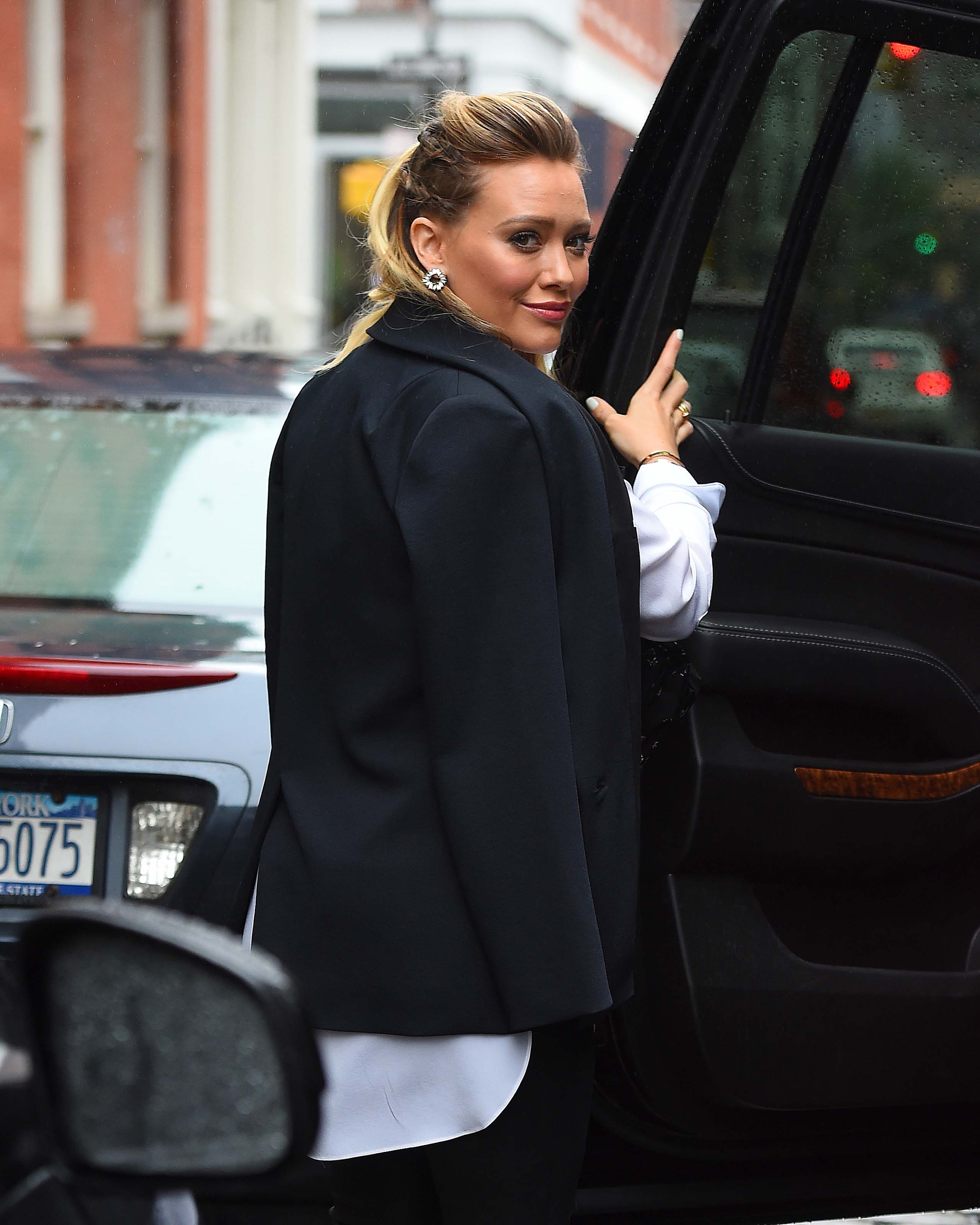 Hilary Duff out in NYC