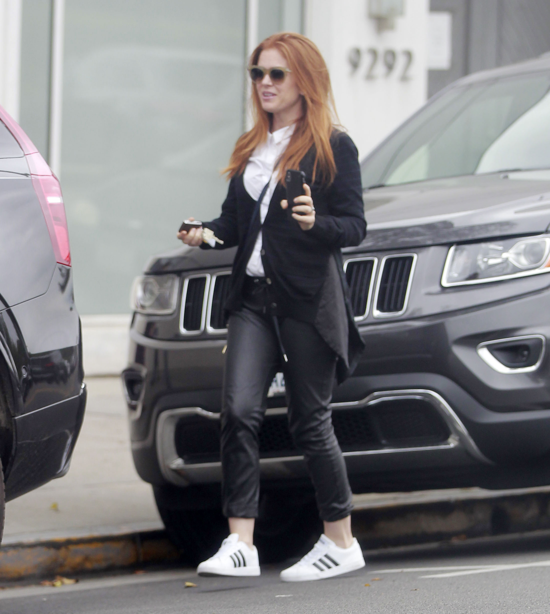 Isla Fisher running errands in Beverly Hills