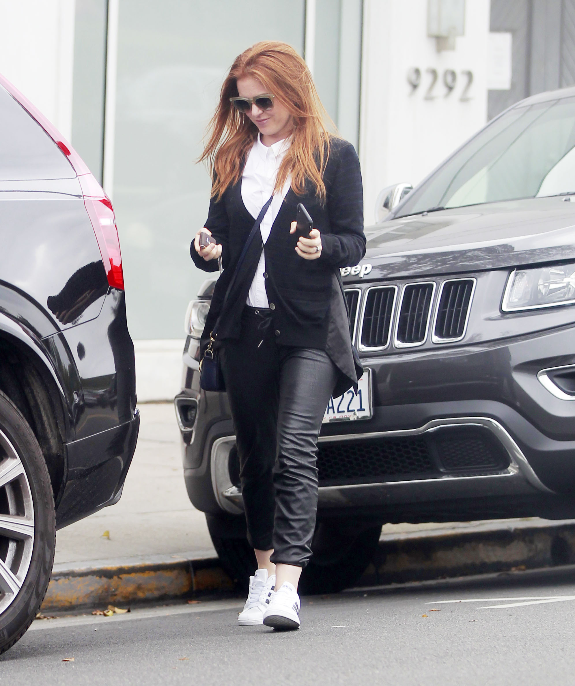 Isla Fisher running errands in Beverly Hills