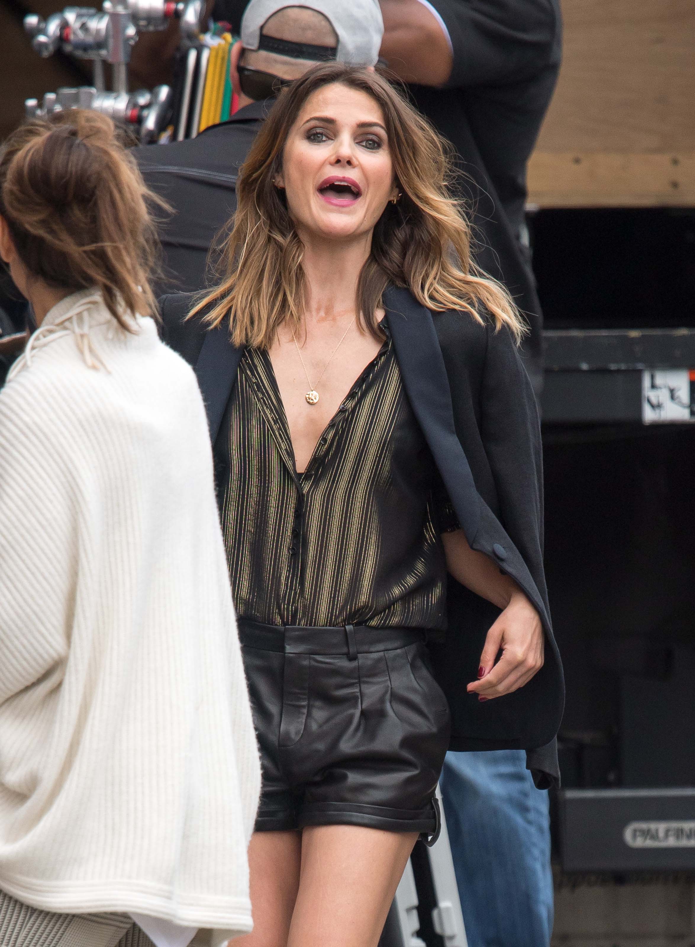 Keri Russell arriving at Jimmy Kimmel Live