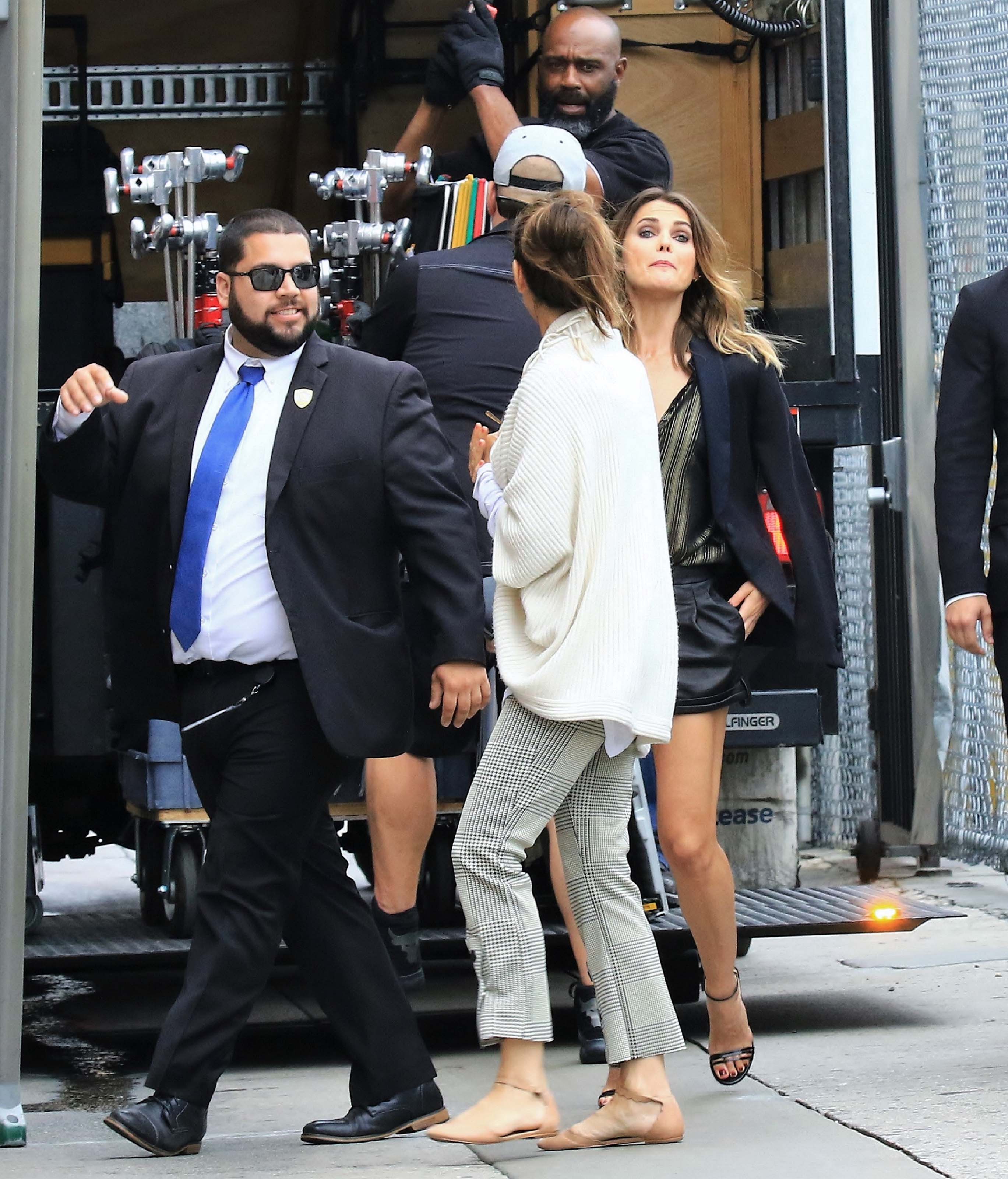 Keri Russell arriving at Jimmy Kimmel Live